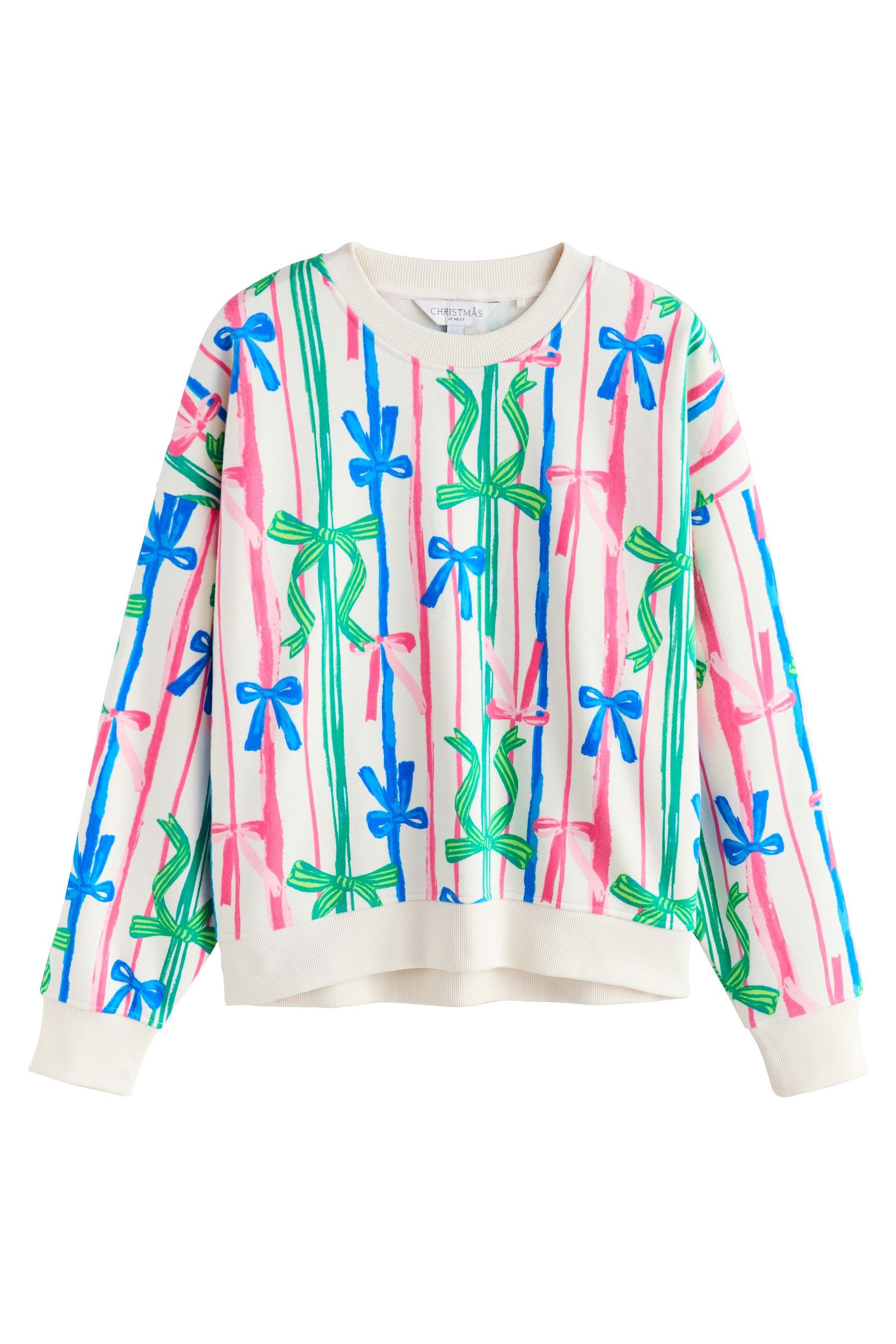 Next Sweater Rundhals-Sweatshirt mit weihnachtlichem Print (1-tlg) günstig online kaufen