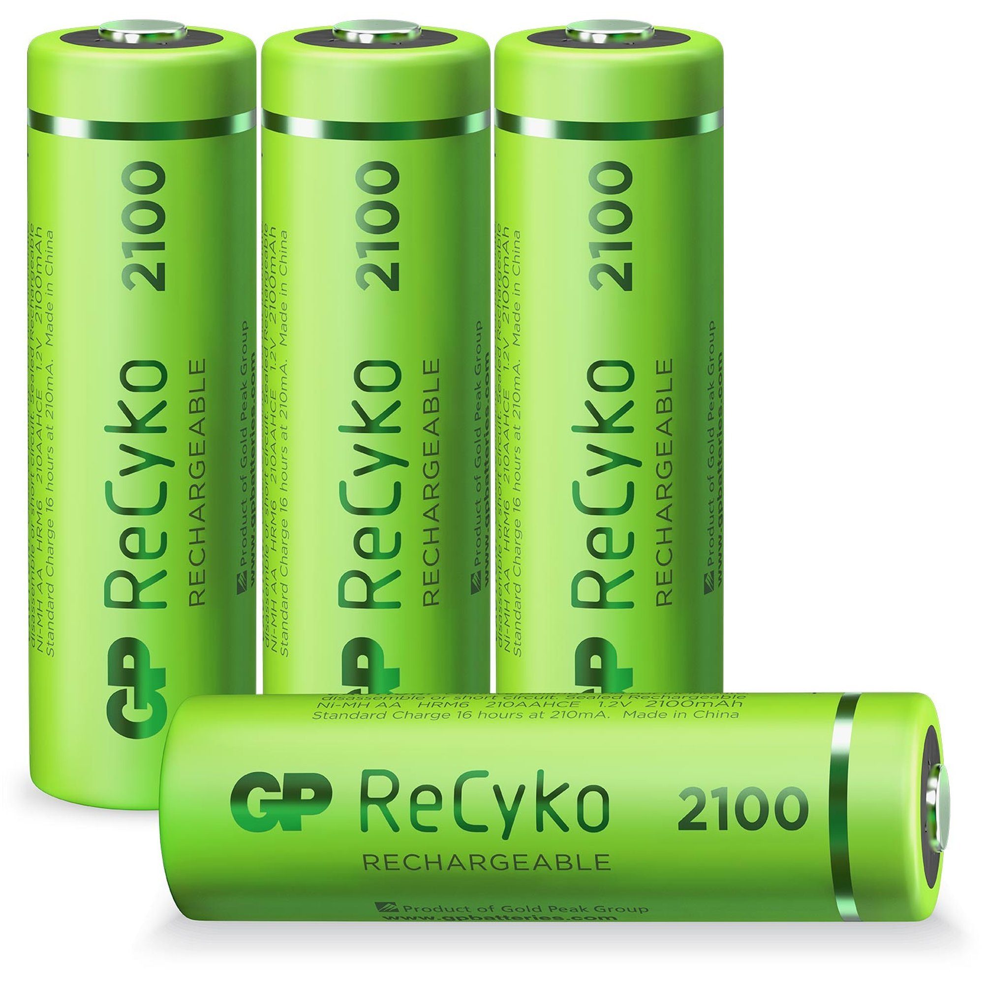 AA Akku GP NiMH 2100 mAh ReCyko 1,2V 4 Stück Akku