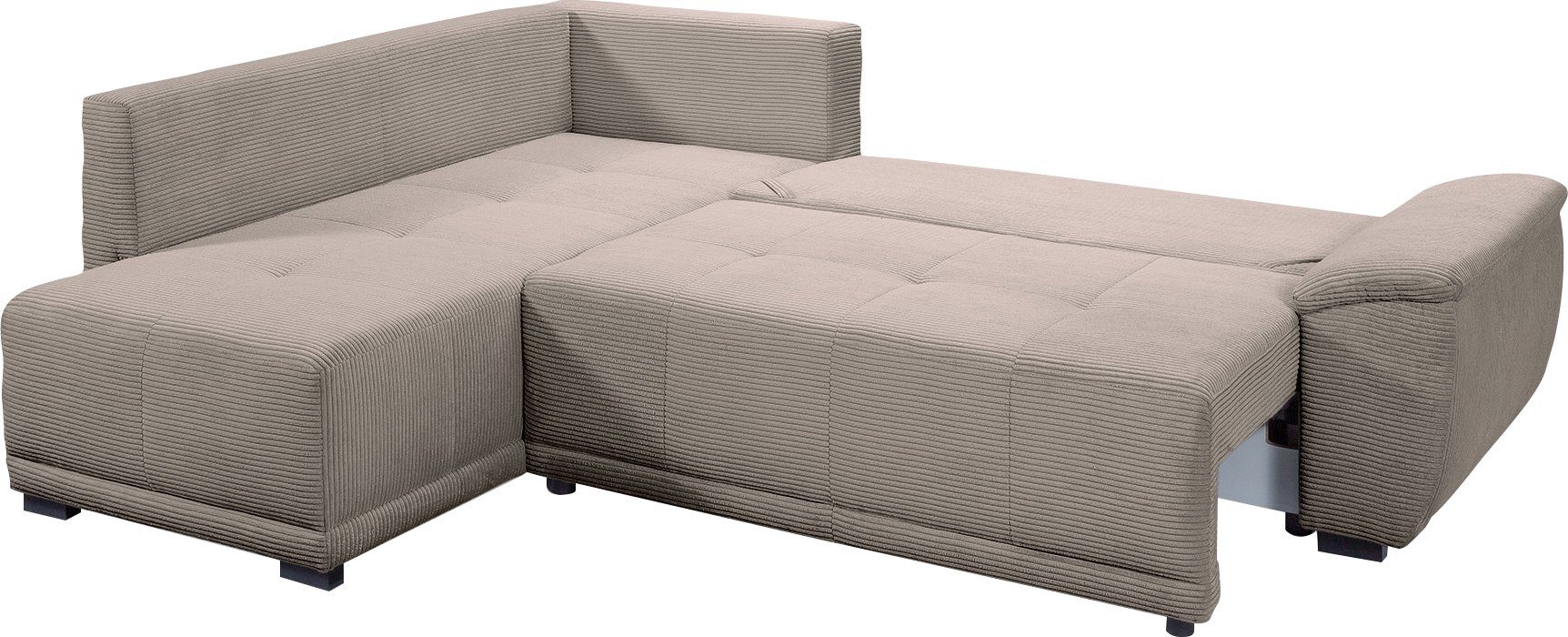 - Rückenkissen & Ecksofa, Schlaffunktion mane 5 inkl. beidseitig, fashion sofa exxpo Bettkasten,