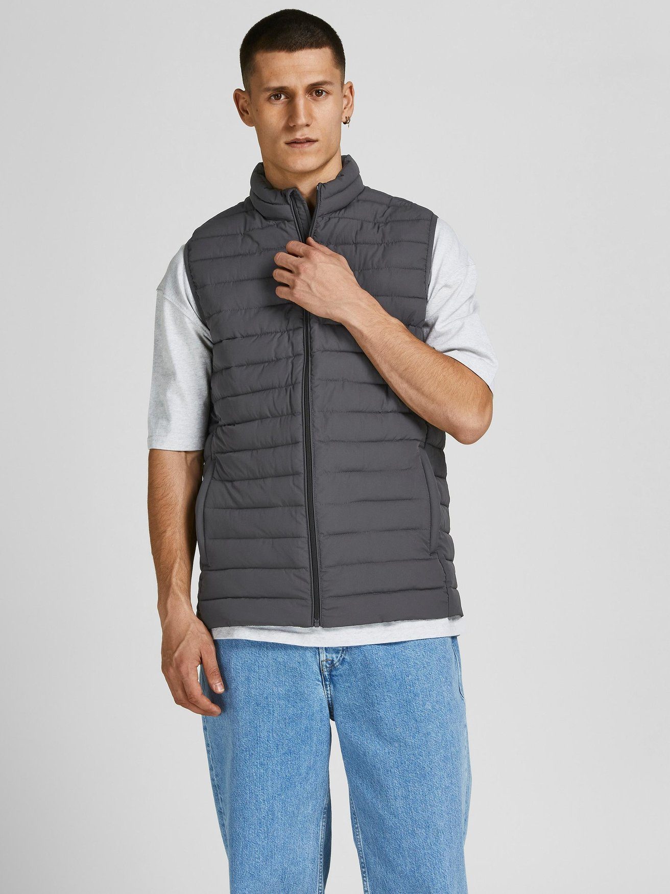 Jack & Jones Funktionsweste Stepp Übergangs Blouson ohne Ärmel JJERECYCLE JJERECYCLE BODYWARMER NOOS