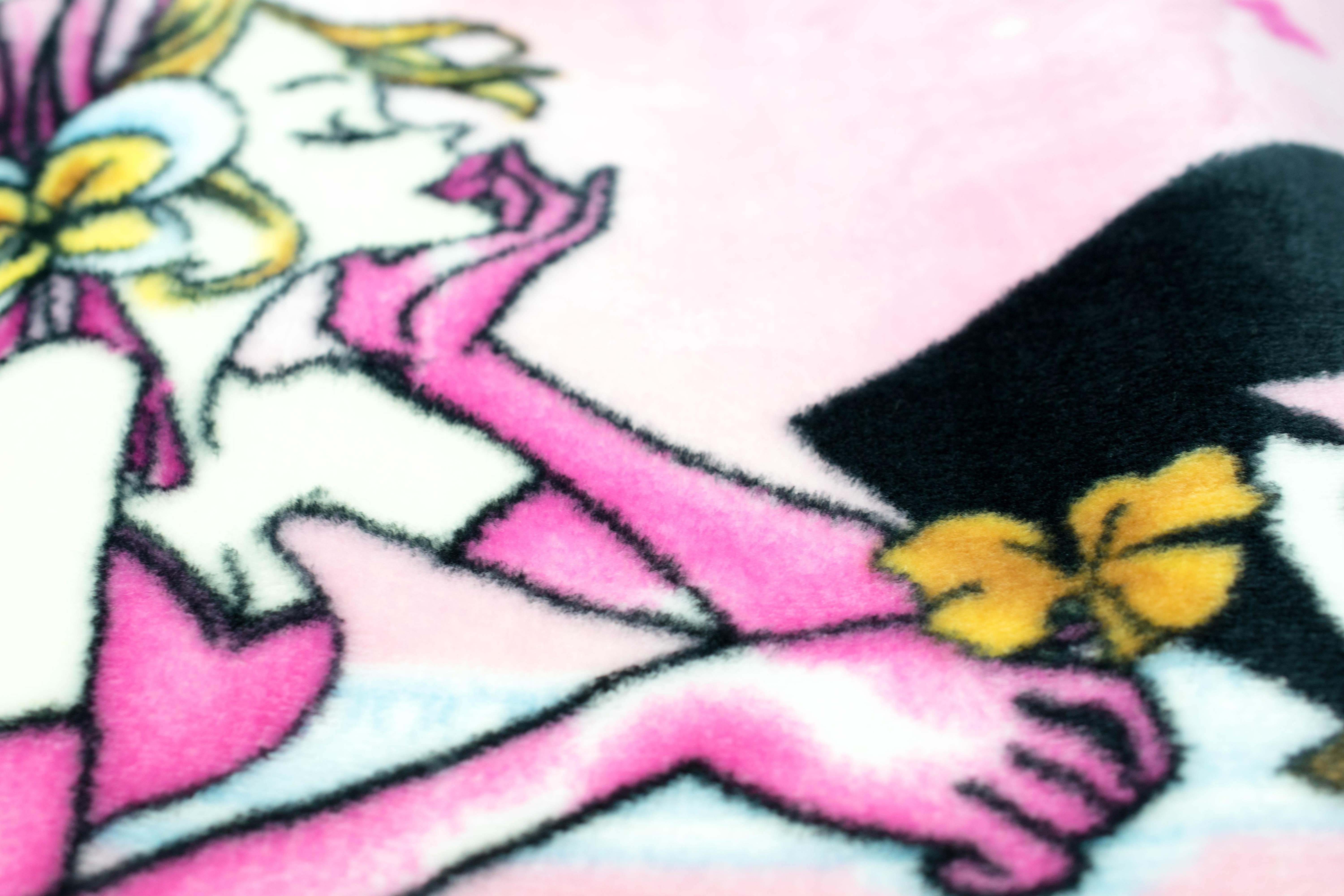Tagesdecke Decke Kinderdecke Kuscheldecke rosa Spieldecke Carpetia gelb weiß, Tagesdecke Prinzessin