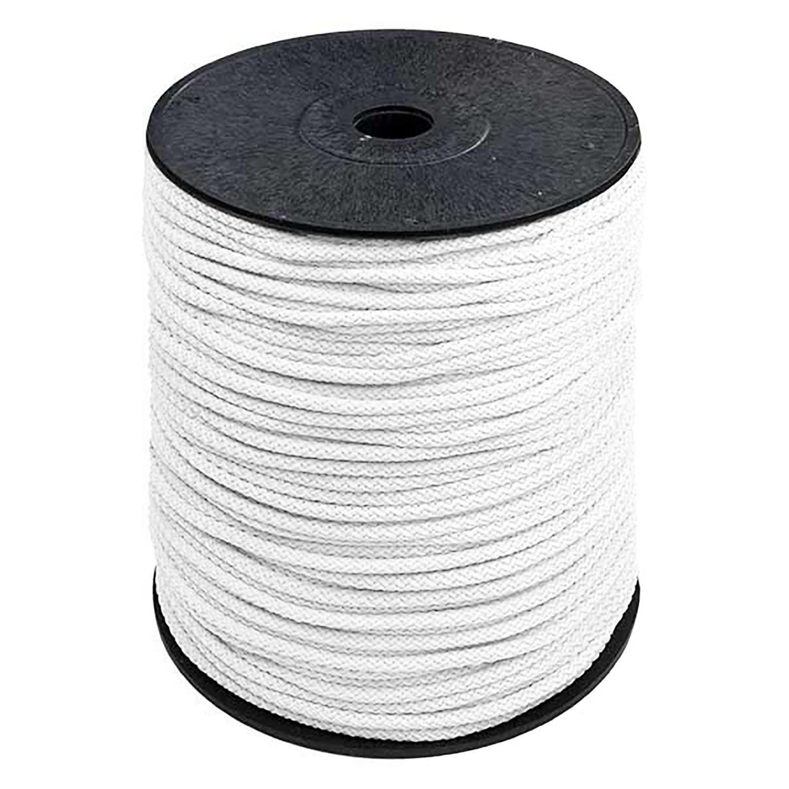 maDDma Seil 200m Polyester-Seil Ø 5,5mm, Farbwahl, weiß