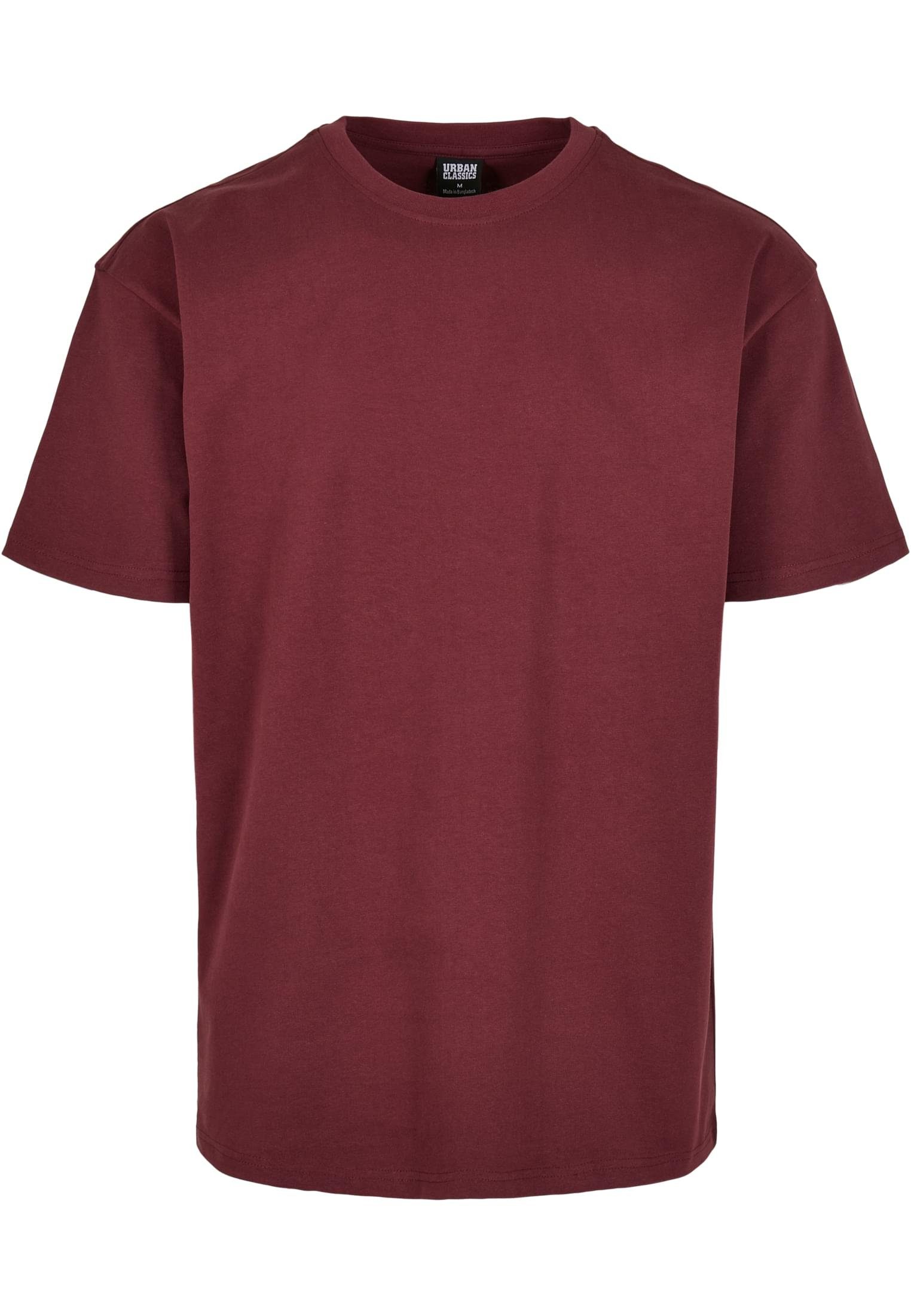URBAN CLASSICS T-Shirt (1-tlg) Herren Tee Heavy cherry Oversized