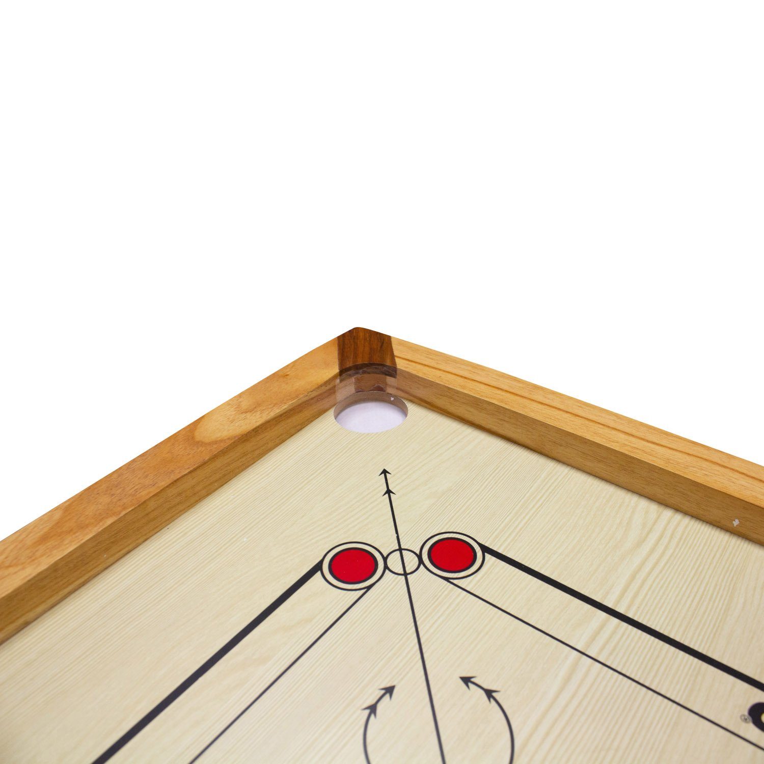 GICO Spielesammlung Carrom Board Spiel Synco 66x66cm mit komplettem Zubehör - 2966