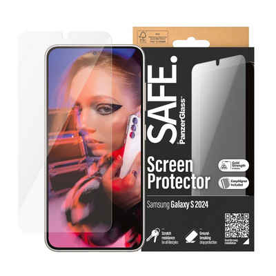 SAFE by PanzerGlass Ultra Wide Fit Screen Protector für Samsung Galaxy S24, Displayschutzglas, Displayschutzfolie, stoßfest, kratzbeständig