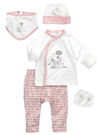 Disney Shirt, Strampler, Jäckchen, Mütze & Schühchen Set Bambi Punkte (1-tlg., 5 Teile)