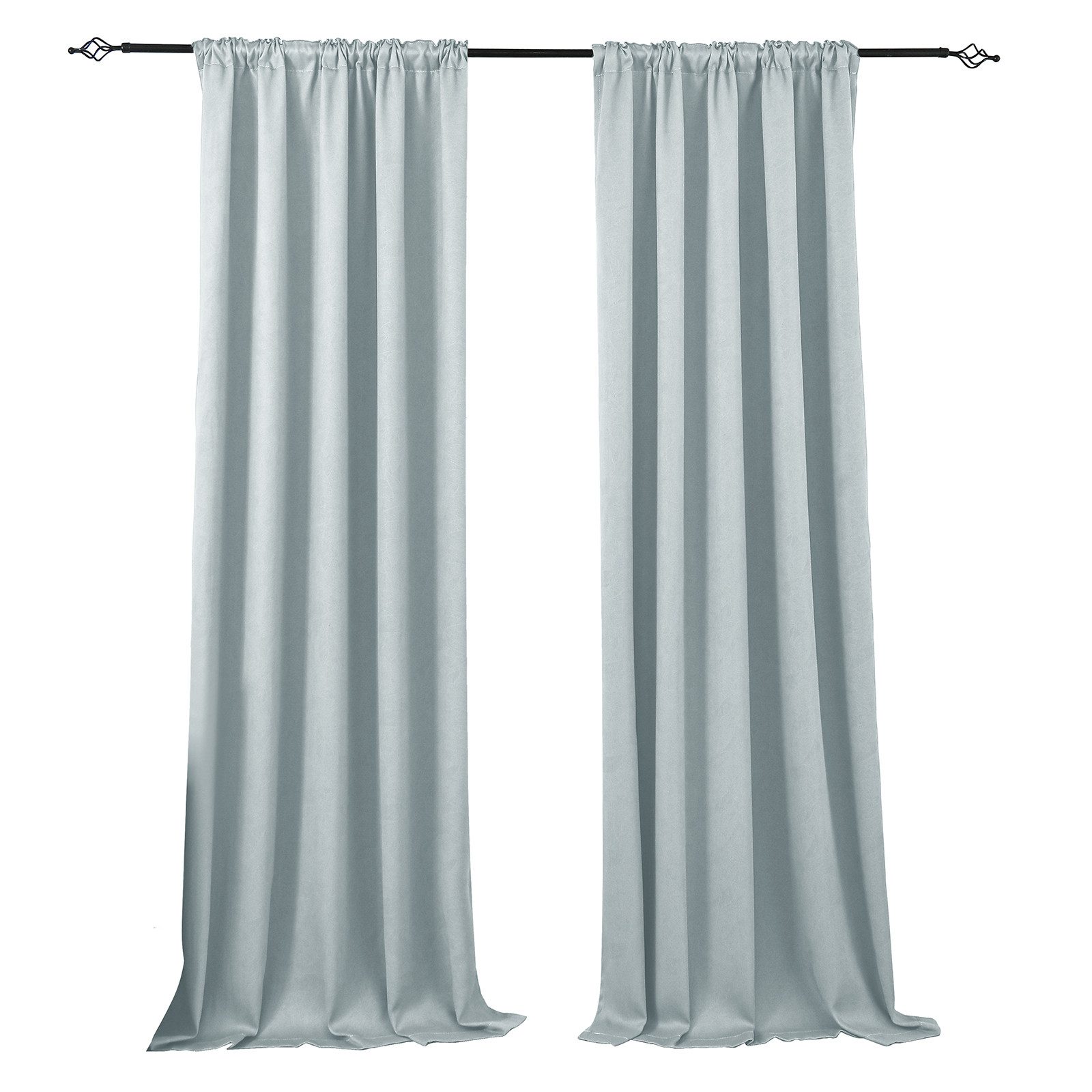 Lapalife Vorhang Verdunklungsvorhänge Kräuselband, 4 Farben 2 Stück, Thermovorhang, 132x214/132x244/132x274, Vorhang Blickdicht, für Wohn-, Schlafzimmer