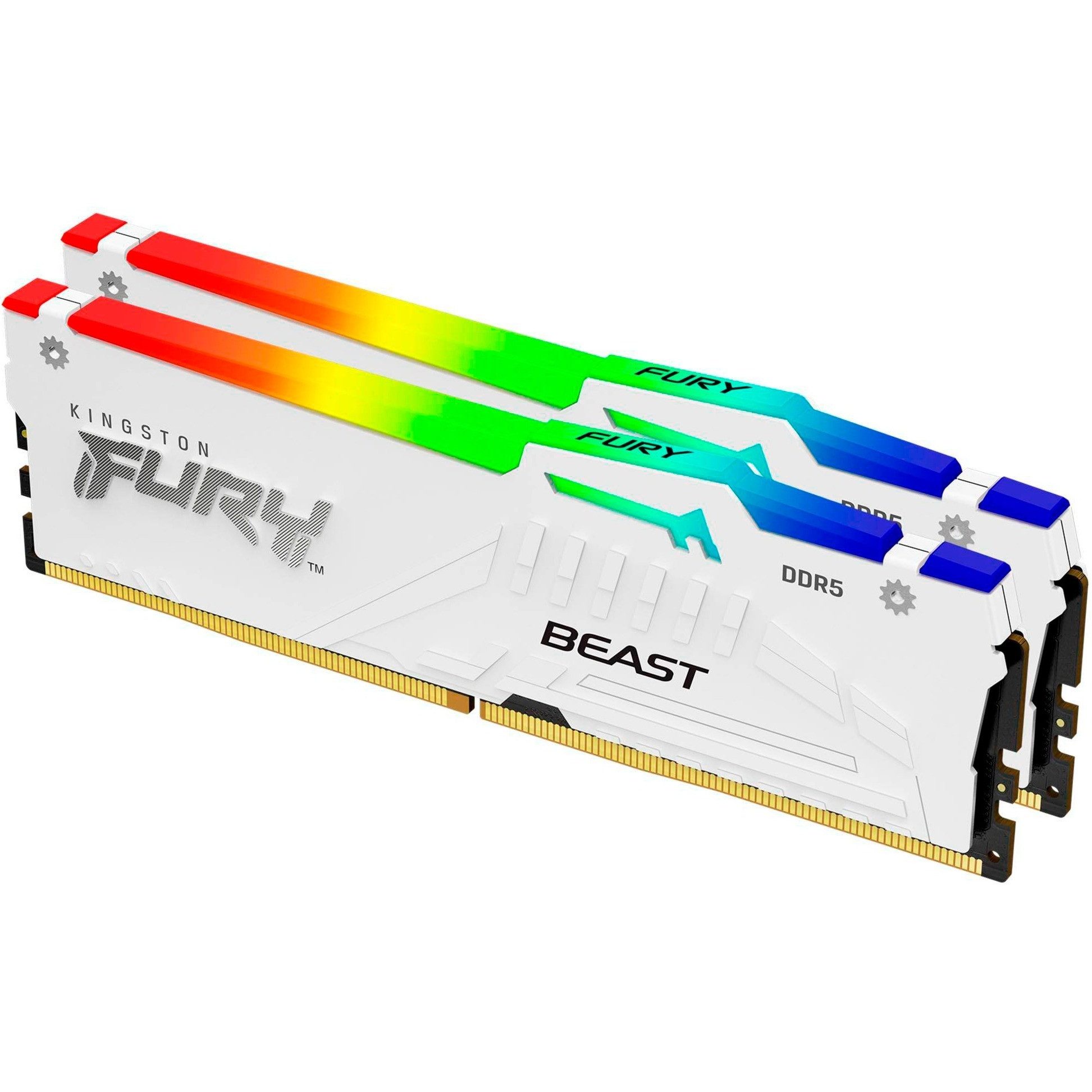 Kingston FURY Beast RGB 32GB RAM DDR5-6000(2x16GB) Dual-Channel Kit CL46 PC-Arbeitsspeicher (Desktop Memory)