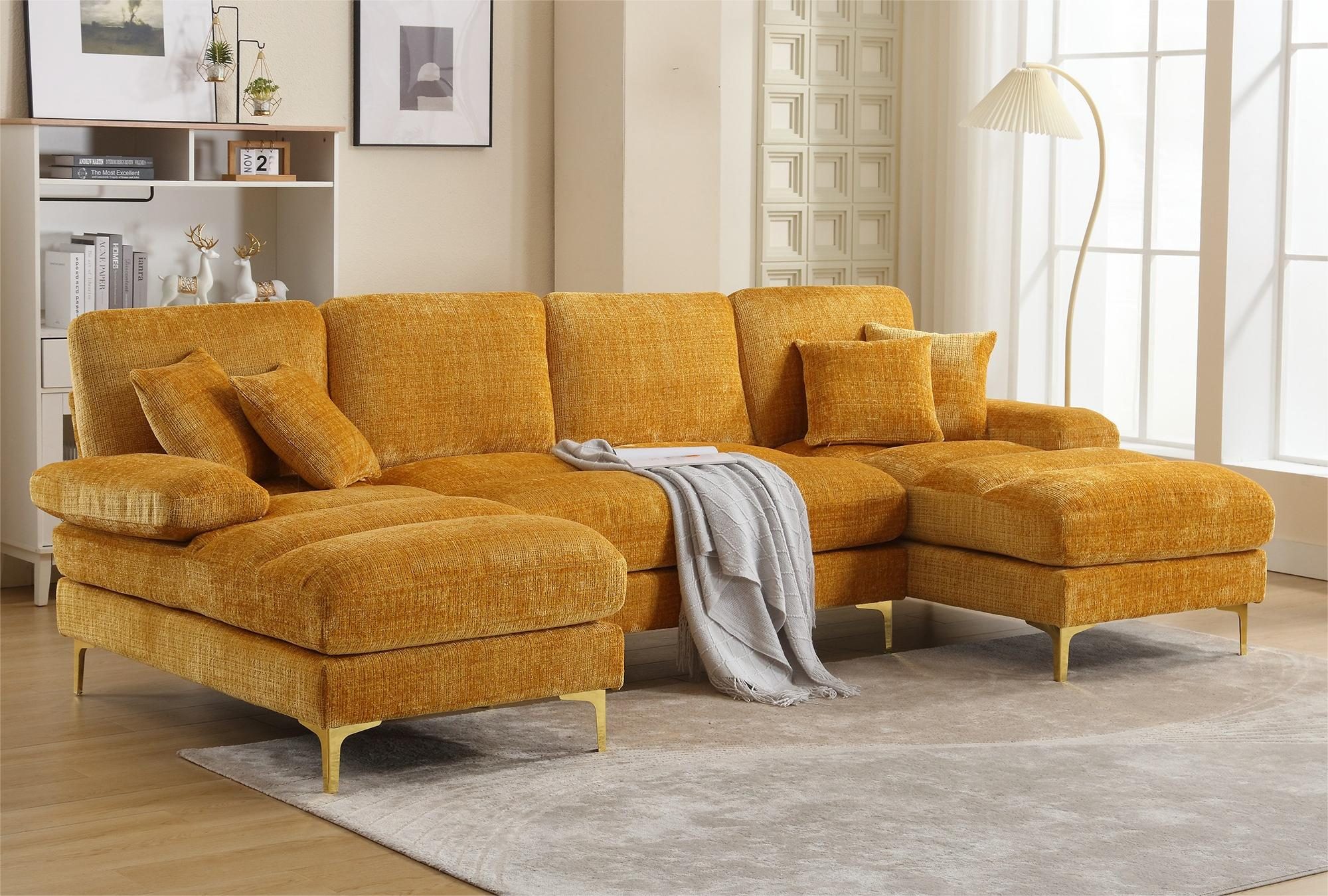 LVHOM Loungesofa mit Ottomane, 272x136x88 cm günstig online kaufen