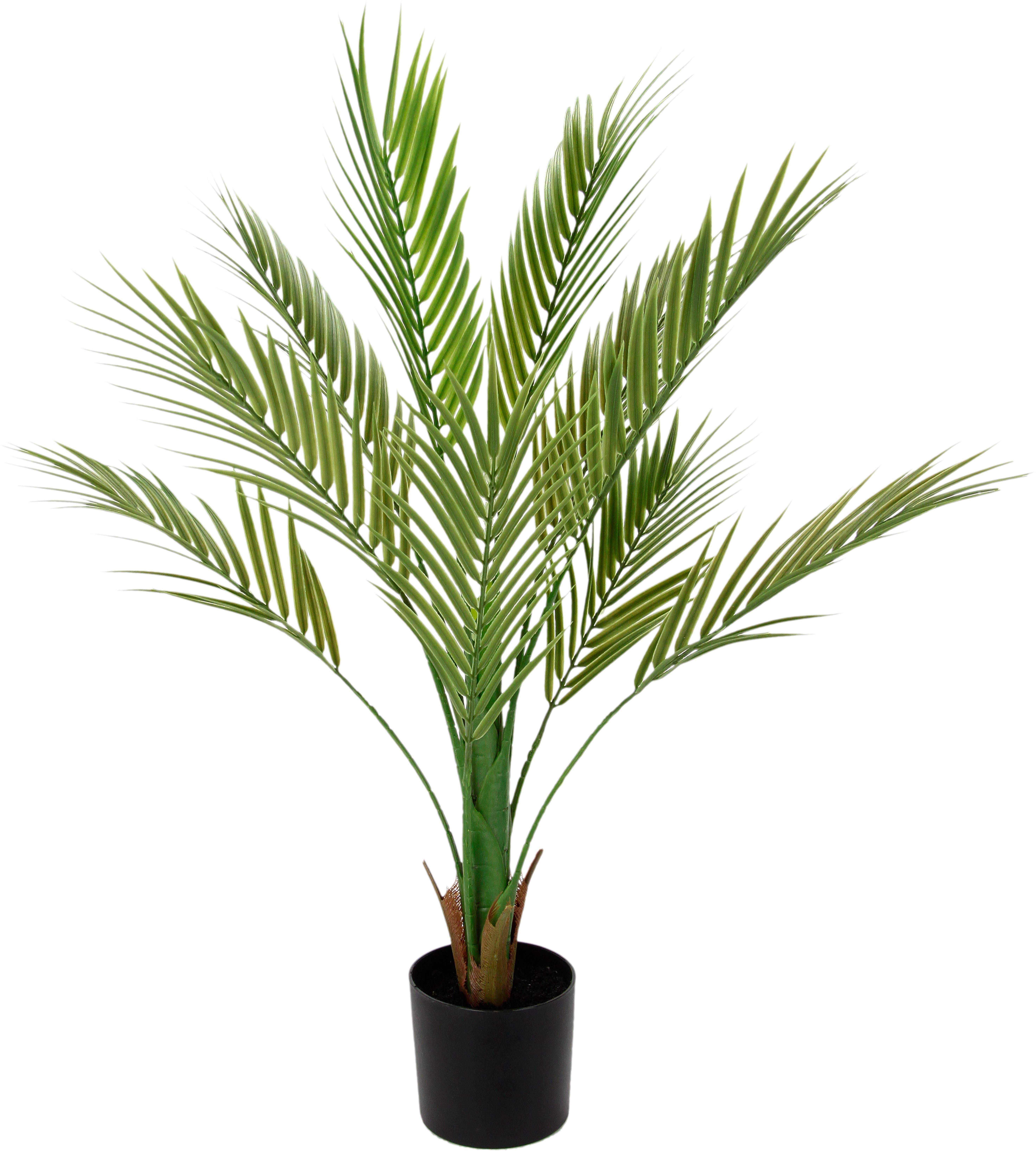 Kunstbaum Areca Palme im Topf künstlich Kunstpalme Kunstpflanze Goldfruchtpalme