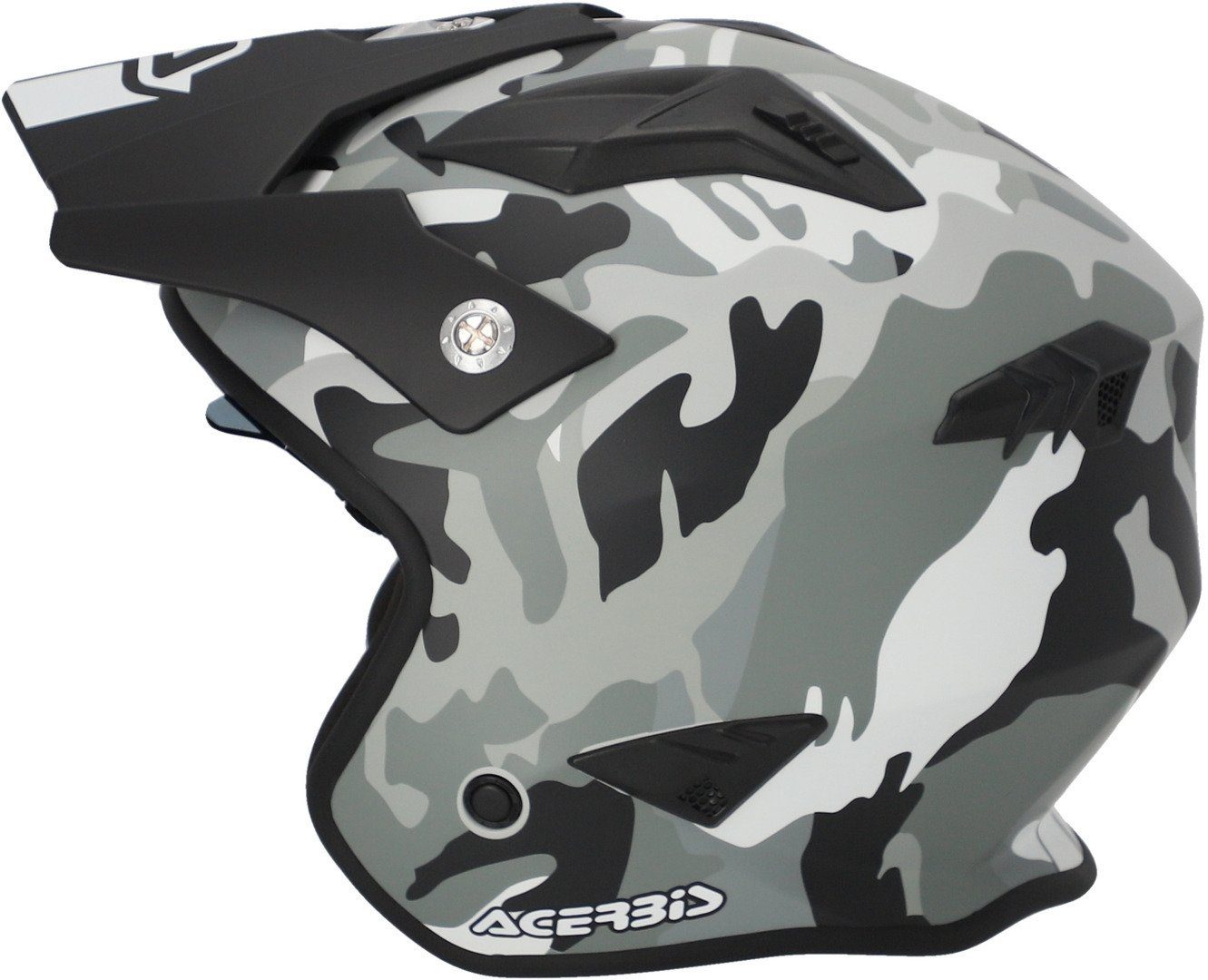 Acerbis Motorradhelm Aria 2023 Camo Jethelm, integriertes Sonnenvisier