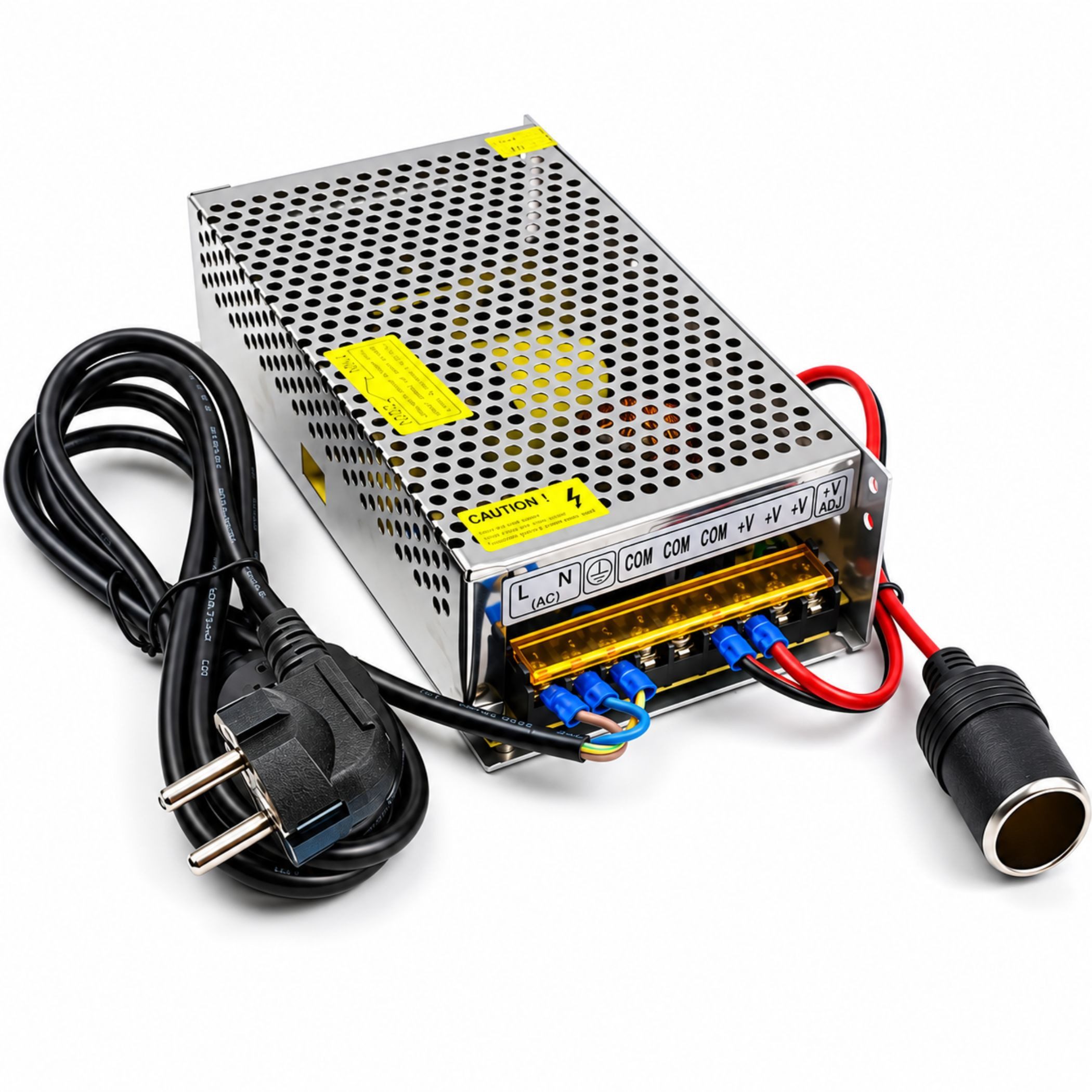Bolwins A15C Bolwins AC/DC Schaltnetzteil Netzteil Adapter 230V / 12V 20A 240W AC/DC-Einbaunetzteil (AC 230V auf DC 12V Hohe Ausgangsleistung Überlastschutz)