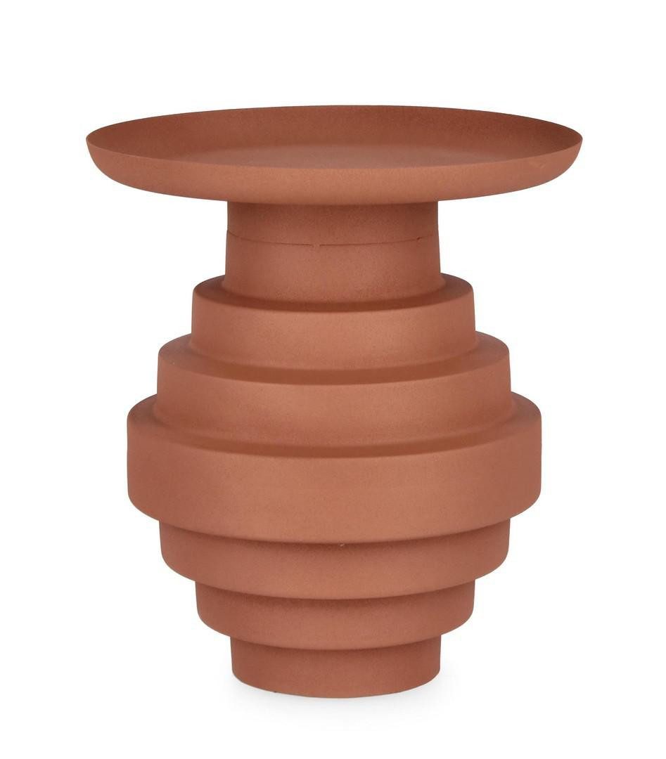 Beistelltisch Amba Couchtisch 35,5 x 35,5 x 40 cm Stahl Orange