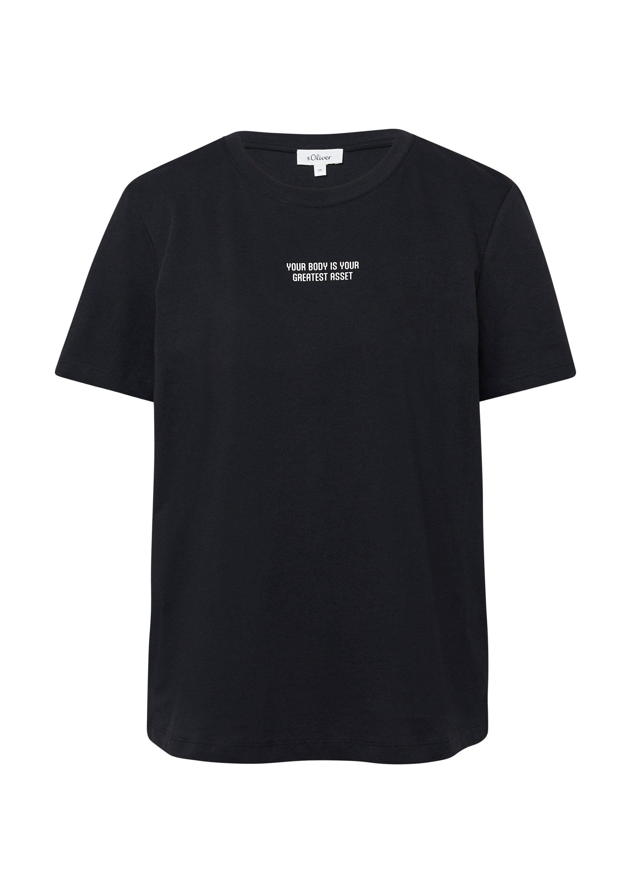 s.Oliver Kurzarmshirt T-Shirt T-Shirt mit Front- günstig online kaufen