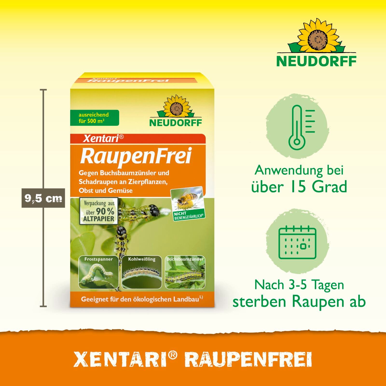 Neudorff Insektenspray Raupenfrei XenTari 25 g, 25 g – Bild 4 von 5