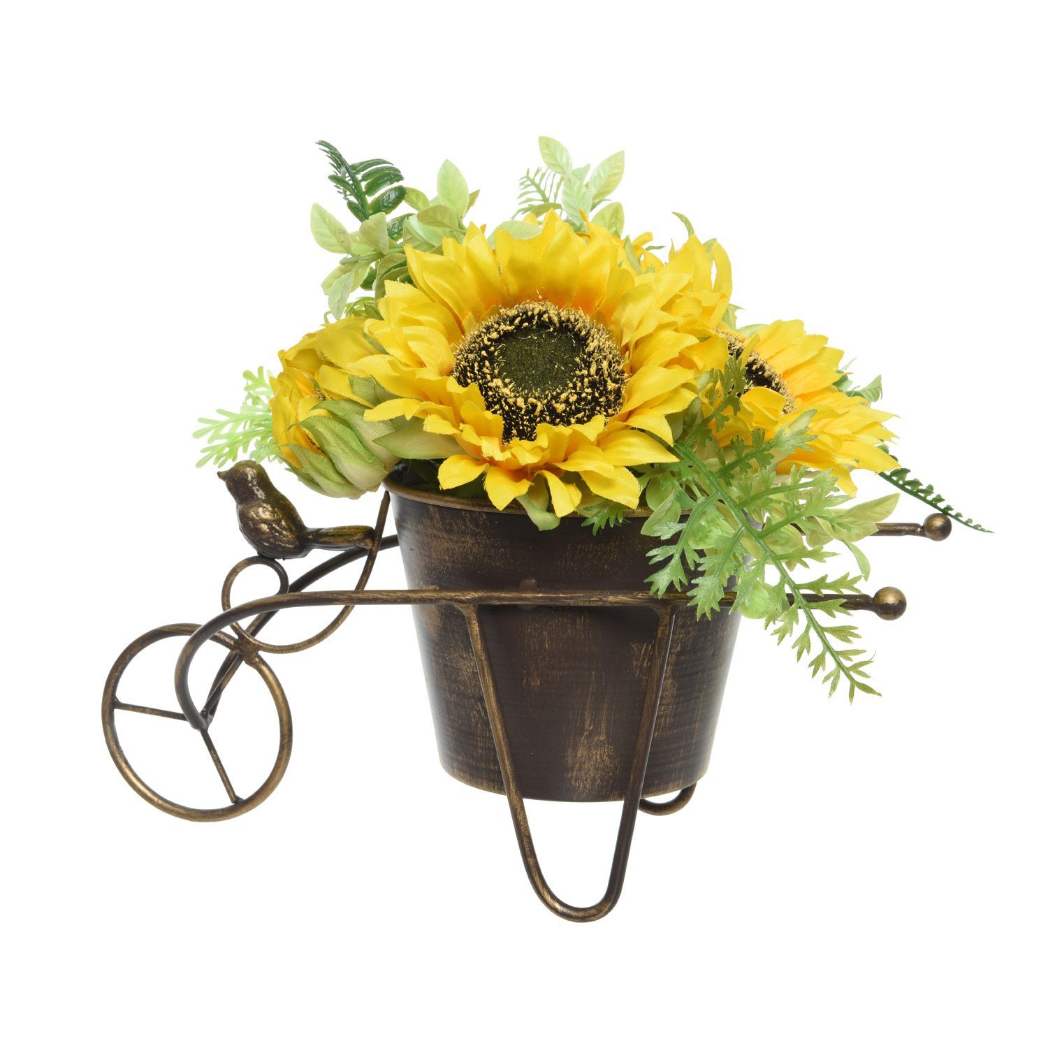 Kunstblume Sonnenblumen Topf MARELIDA, gelb, Topfpflanze cm Höhe 23 Dekoblumen H: 23cm Kunstblumen im