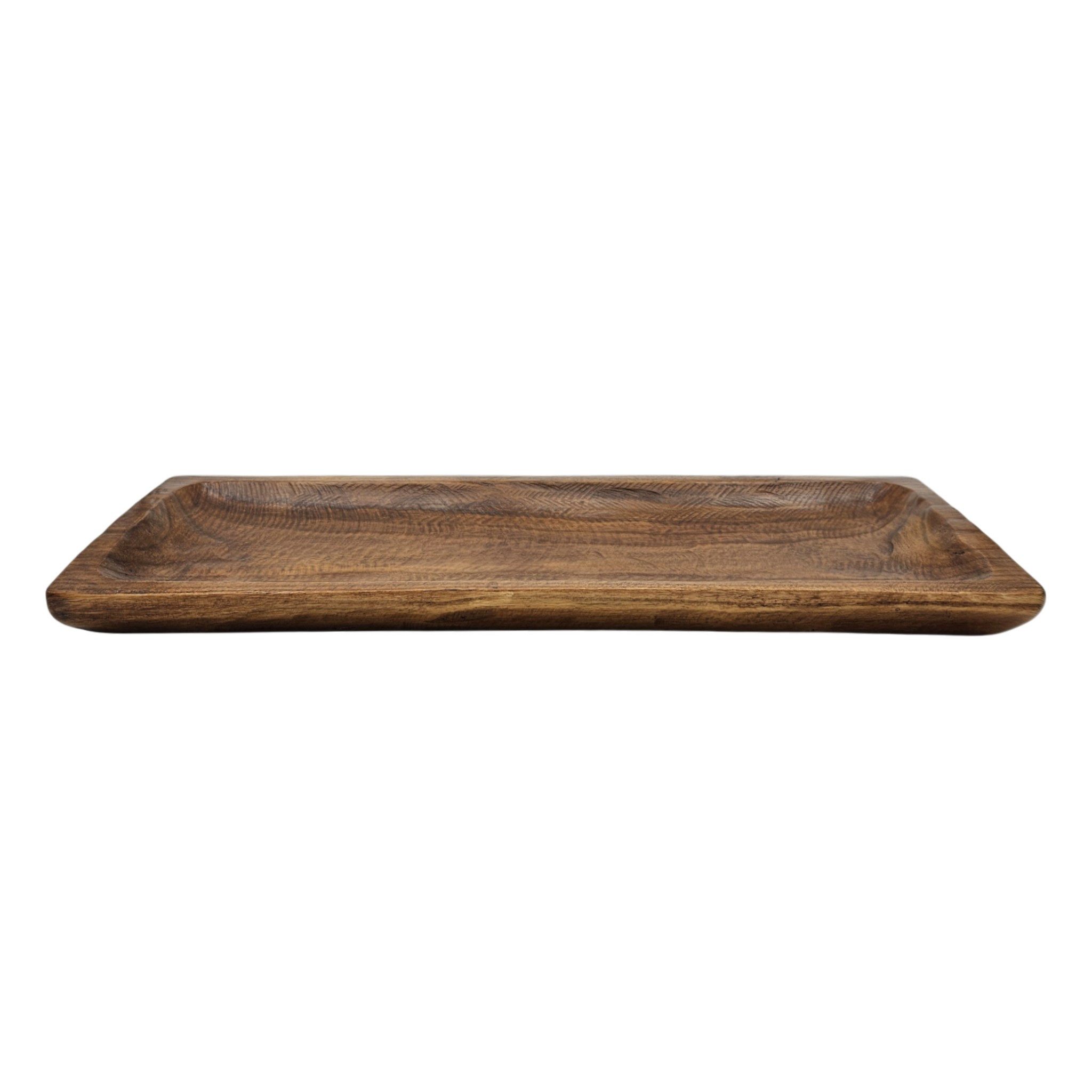 Meinposten Dekoschale Holztablett Holzbrett Holzschale braun 58x22 cm Kerzentablett (1 St)