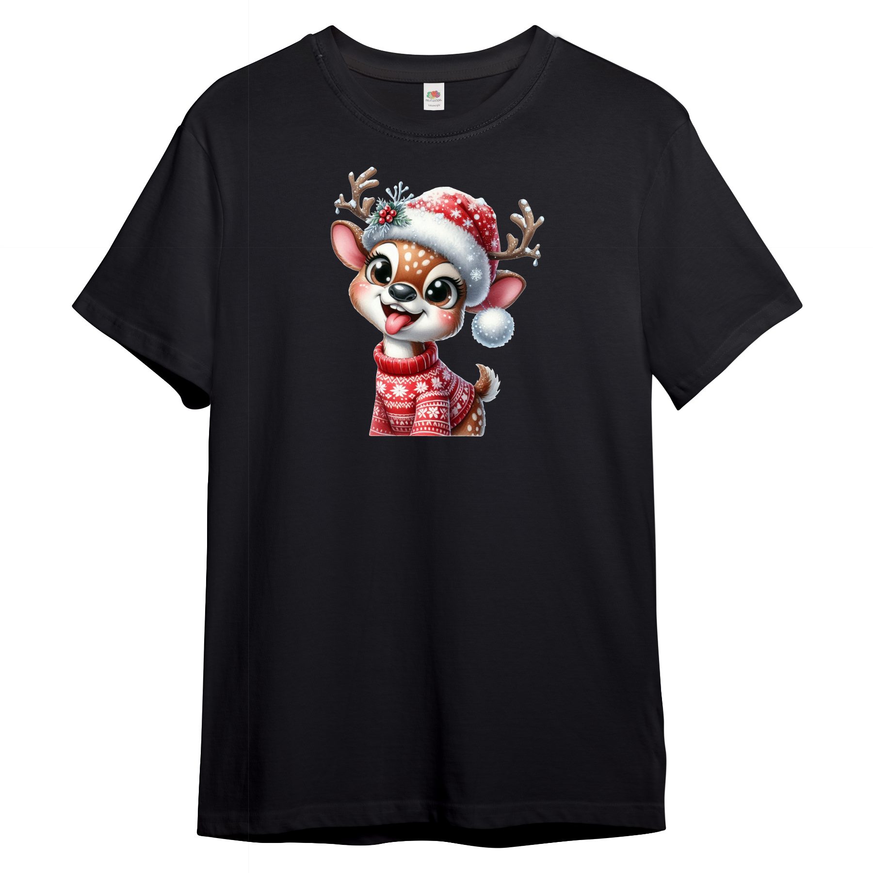T-Shirt Kinder T-Shirt, freches Rentier