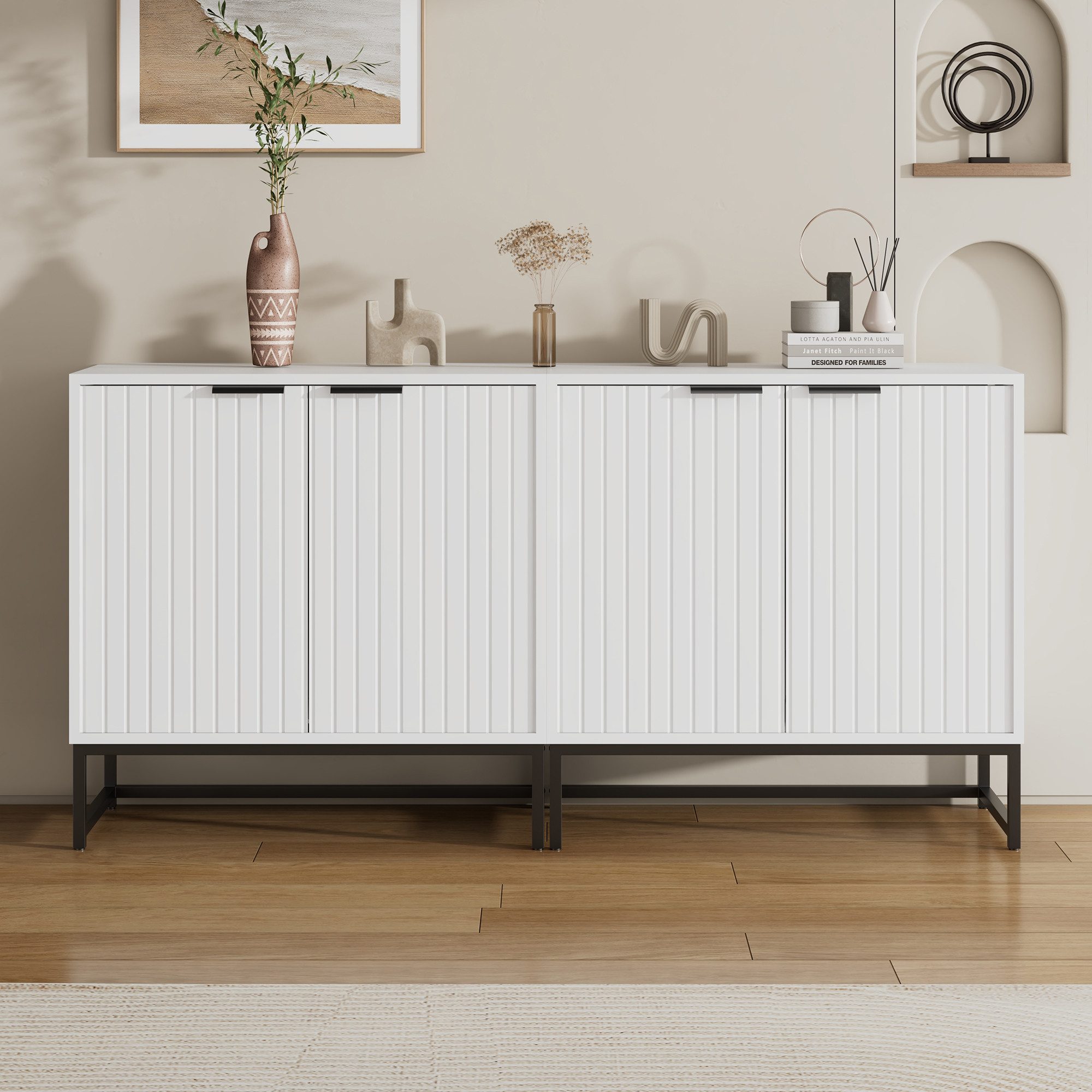HAUSS SPOLE Schuhschrank Moderne Sideboard Kommode Standschrank Lagerung Sc günstig online kaufen