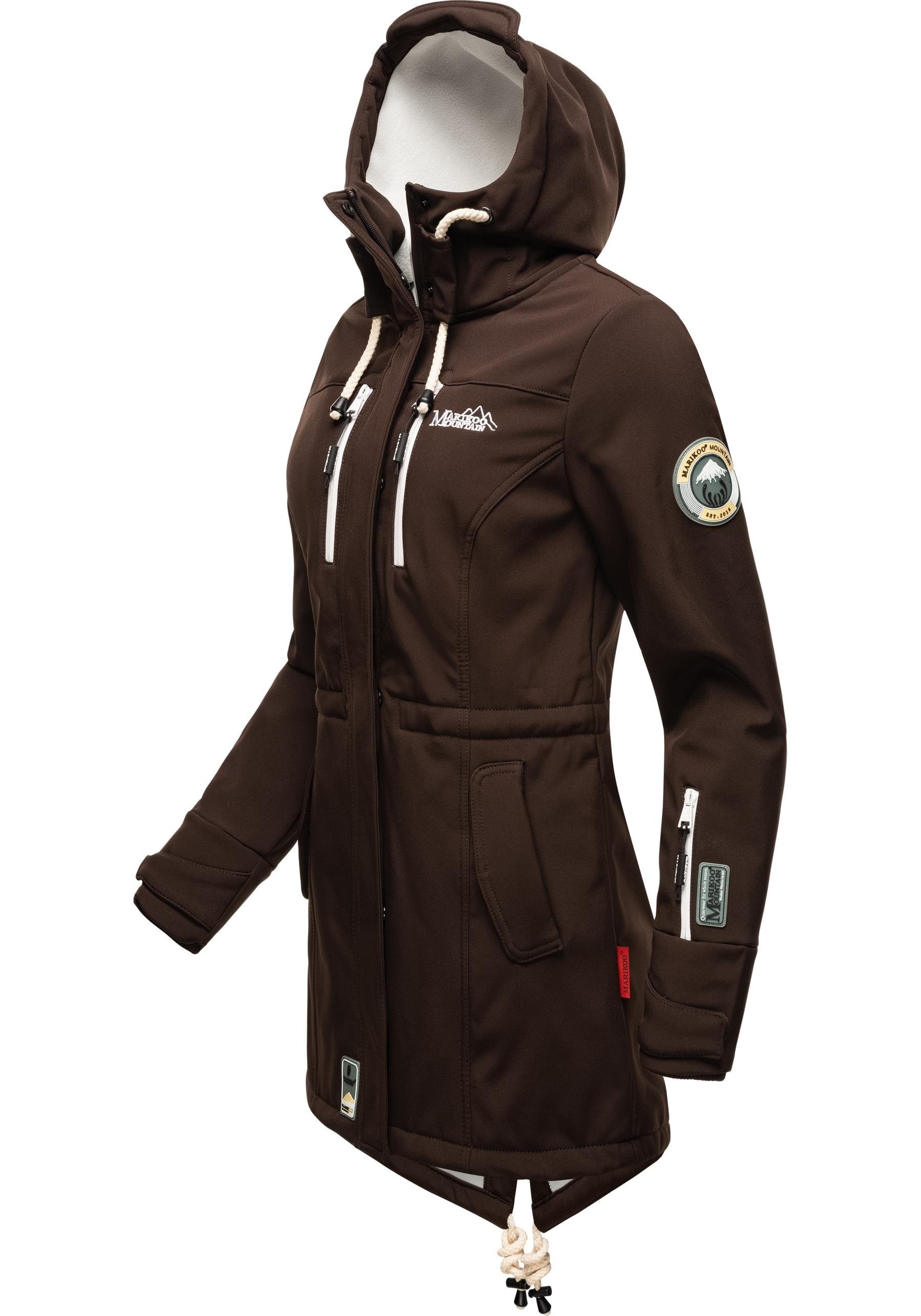 Marikoo Funktionsmantel Zimtzicke Softshell Parka mit Kapuze – Bild 2 von 5