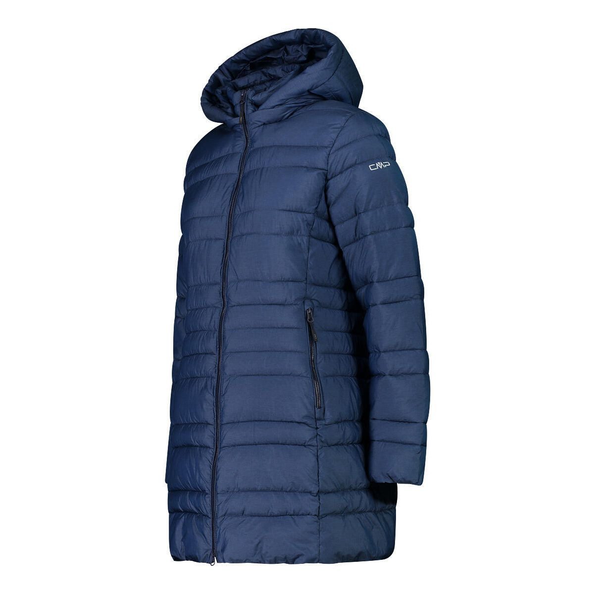 CMP Outdoorjacke Woman Parka Snaps Hood Wattierter Mantel mit abnehmbarer Kapuze, wasserabweisend, nachhaltig