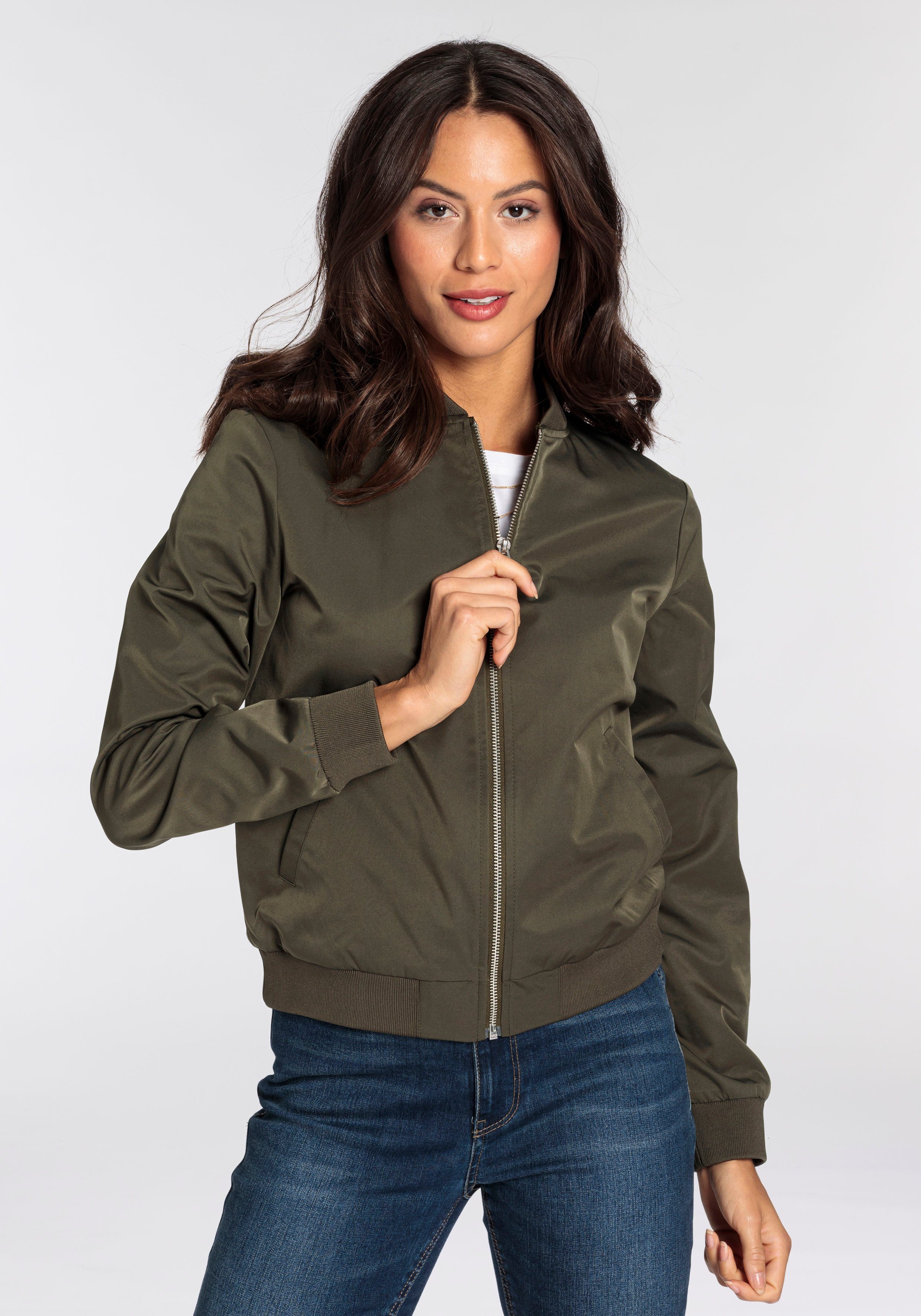 AJC Blouson, modischer Look, mit Rippkragen, praktische Eingrifftaschen günstig online kaufen