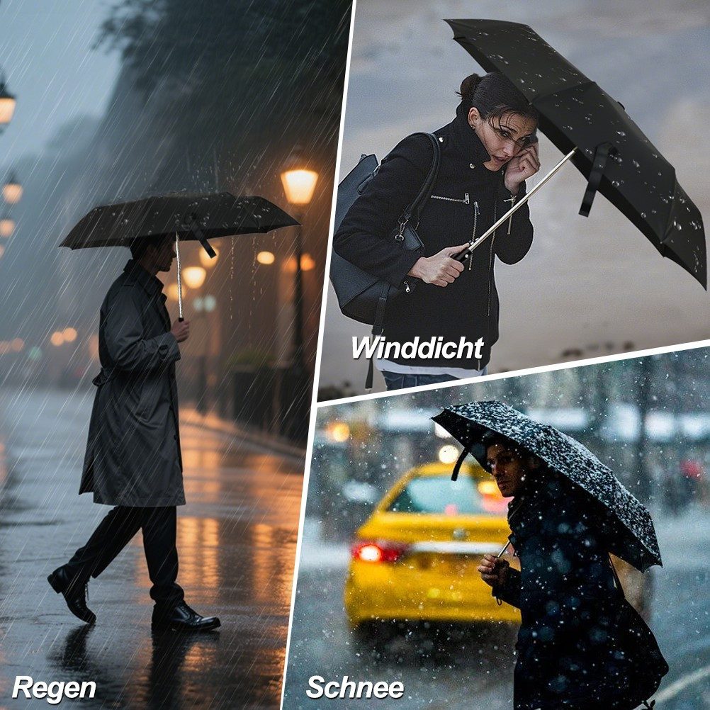 Esun Taschenregenschirm Regenschirm, Umbrella Schirm mit Farbwechsel Regen Taschenschirm, Sonnenschirm, Schirm Klein, Taschenschirm Faltbar