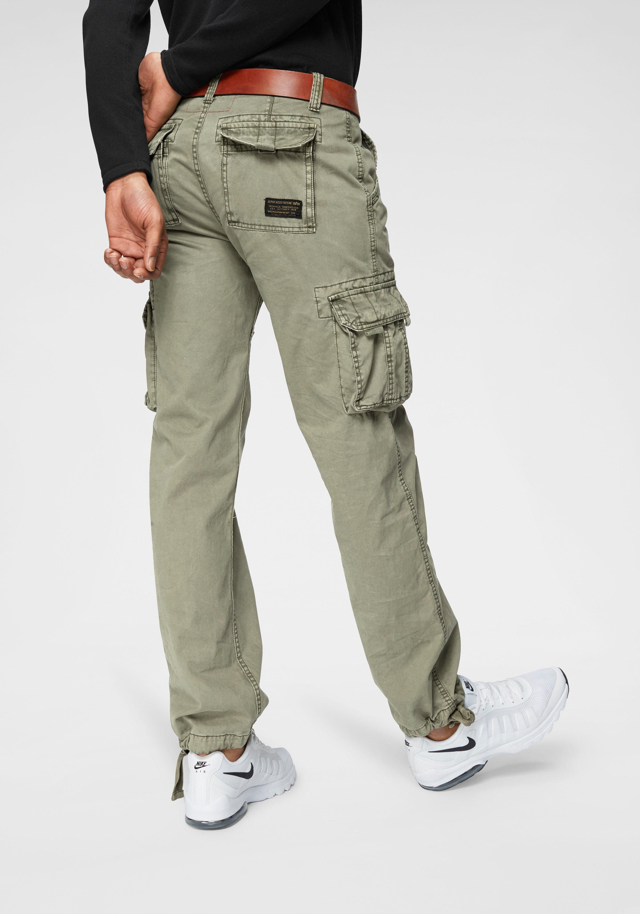 Alpha Industries Cargohose Jet Pant mit seitlichen Cargotaschen und Kordelz günstig online kaufen
