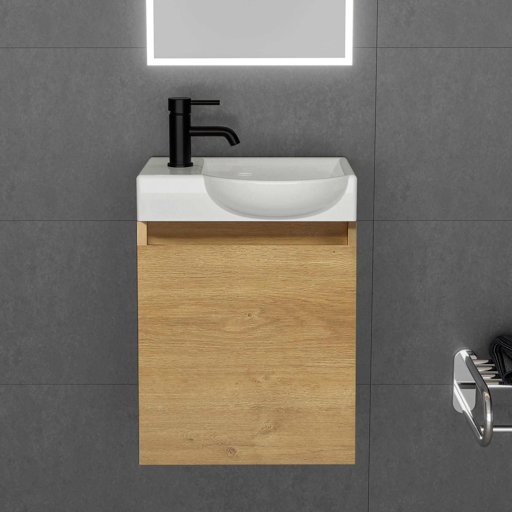 Alpenberger Badmöbel-Set Waschbecken mit Unterschrank und günstig online kaufen