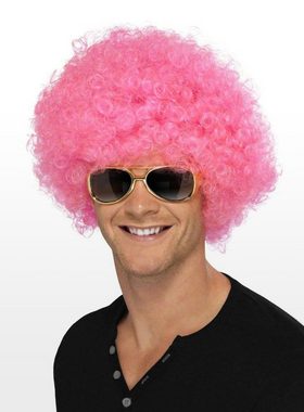Smiffys Kostüm-Perücke Clown pink, Pinkes Clownskostüm Zubehör
