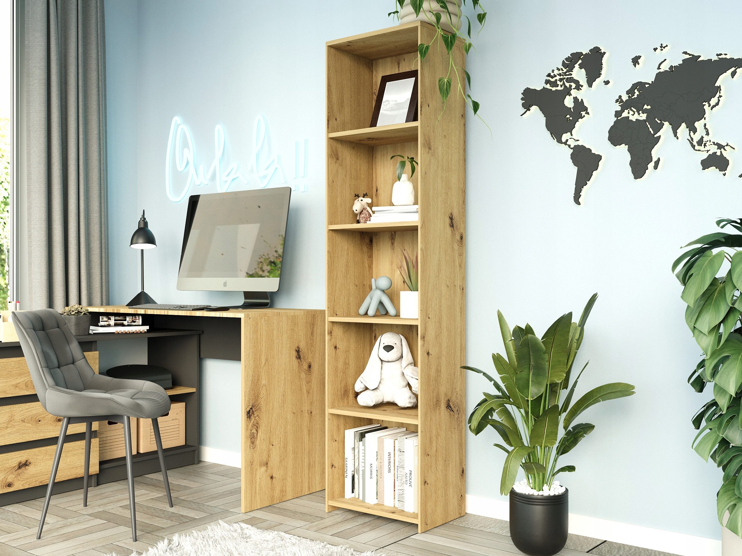 Home Collective Bücherregal mit 4 Ablagen günstig online kaufen