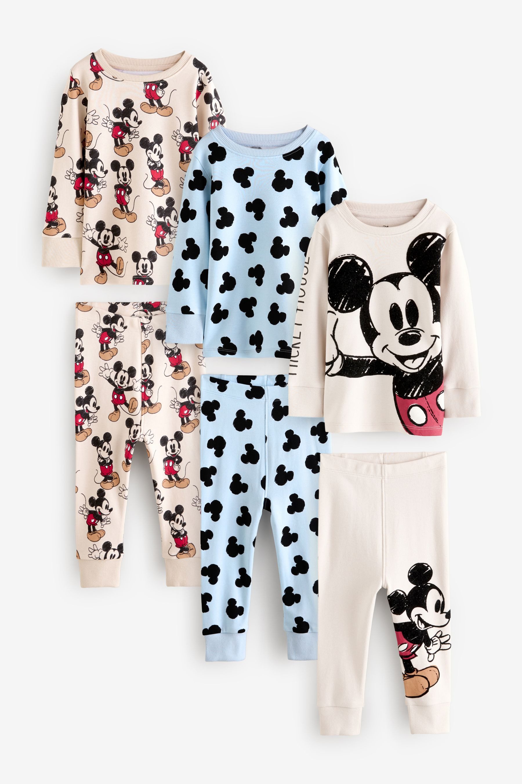 Pyjama 3er-Pack Snuggle Schlafanzüge