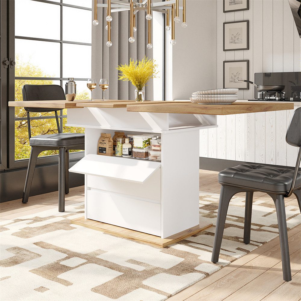 MODFU Esstisch Multifunktionaler Ausziehtisch (Ausziehbarer Teleskoptisch m günstig online kaufen