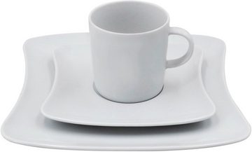 Retsch Arzberg Kaffeeservice Geschirr-Set, Service SANDY (18-tlg), 6 Personen, Porzellan, Porzellan Made in Germany, 18 Teile, für 6 Personen