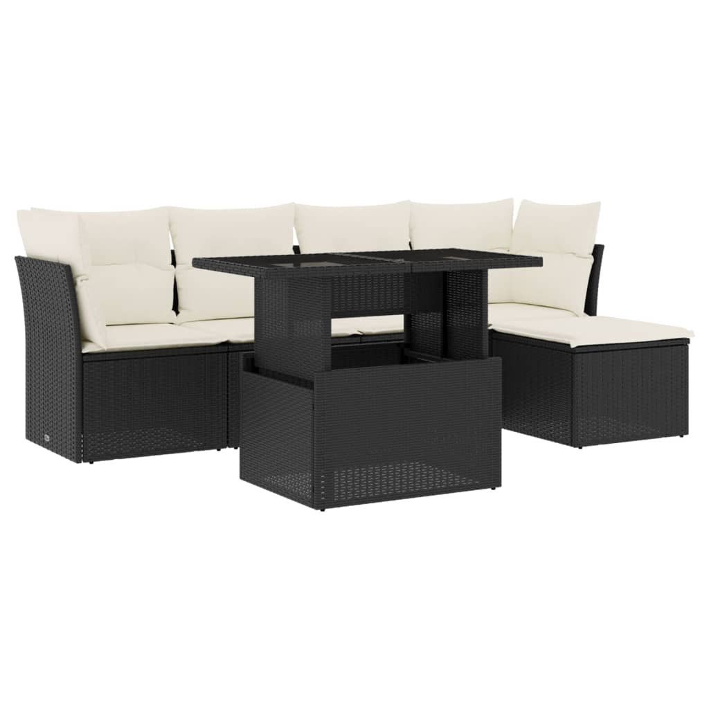 vidaXL Gartenlounge-Set 6-tlg. Garten-Sofagarnitur mit Kissen günstig online kaufen