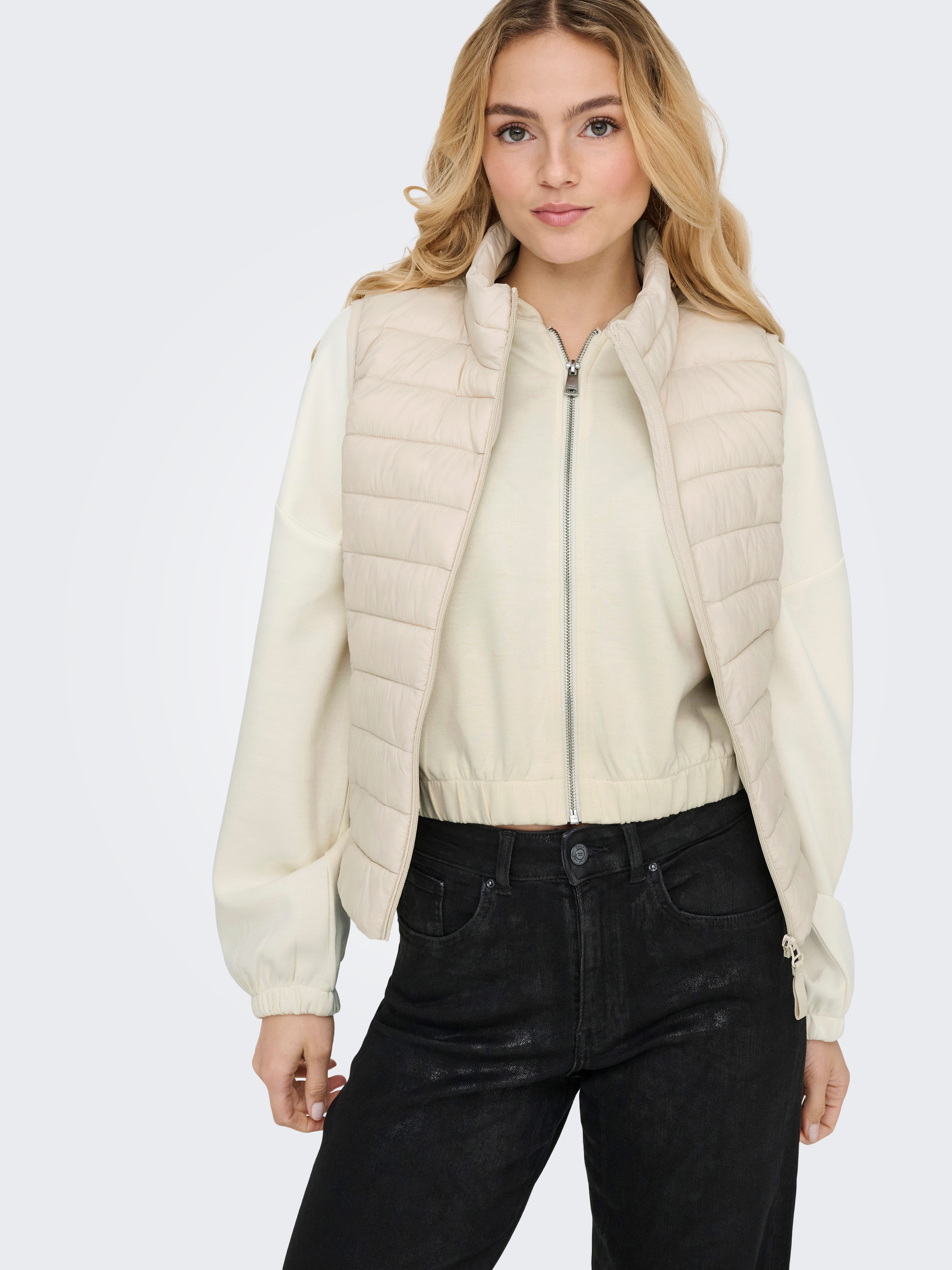 ONLY Kapuzensweatshirt ONLSCARLETT LS ELASTIC ZIP HOOD SWT NOOS günstig online kaufen