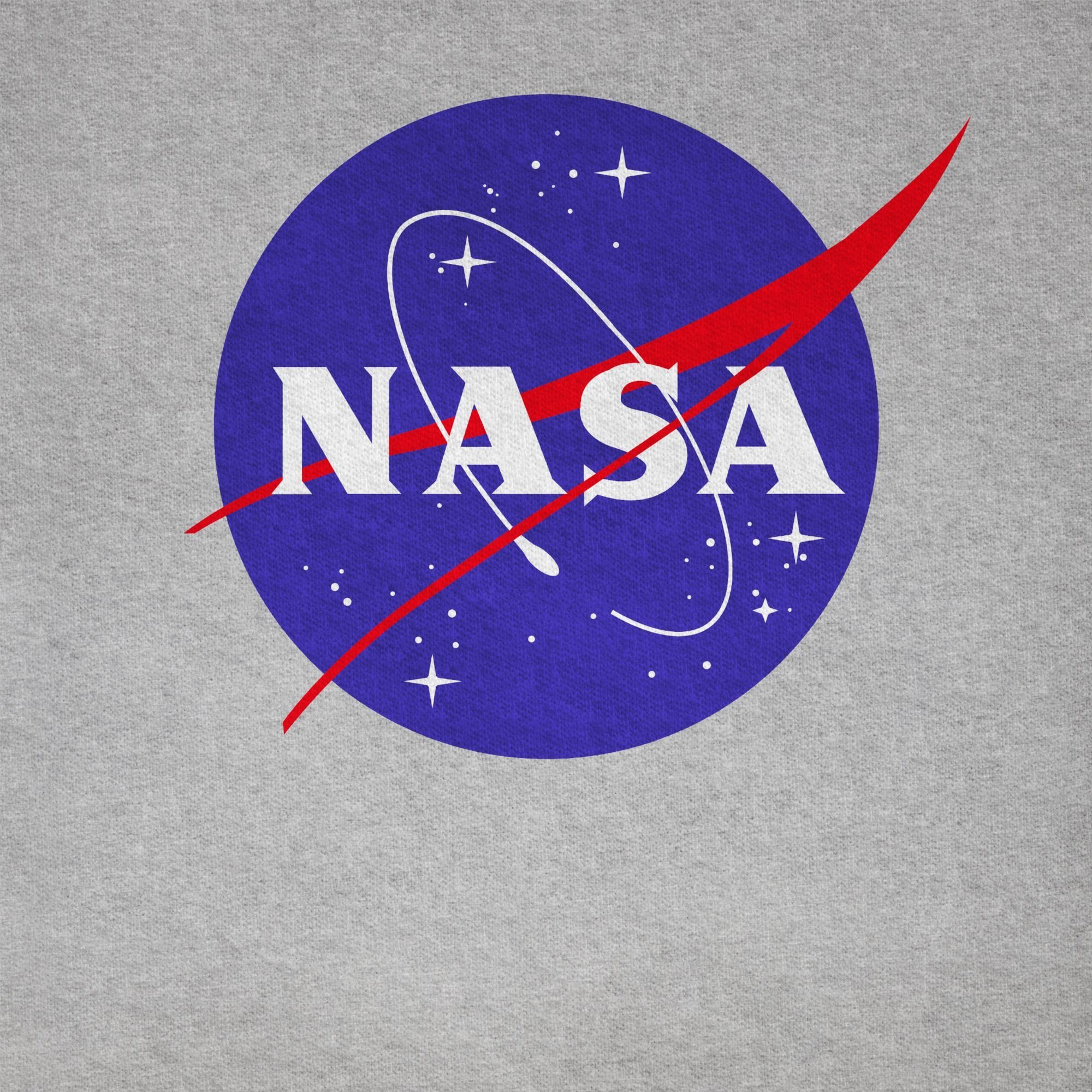 Meatball und T-Shirt Grau meliert Kinderkleidung Co Shirtracer Logo Nasa 3