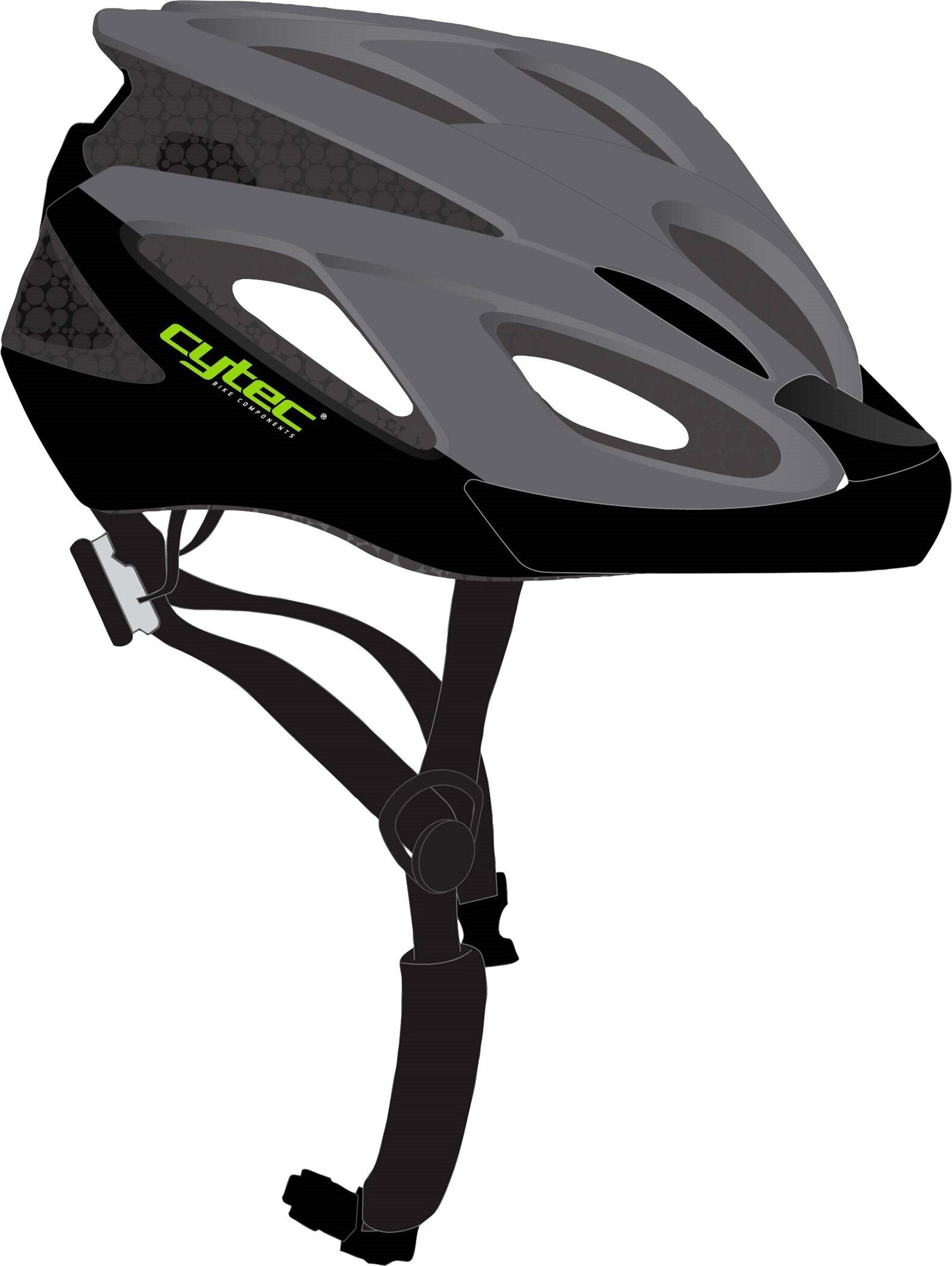 Cytec Fahrradhelm Fahrrad-Helm Leader 2.10 GRAU/SCHWARZ/MATT