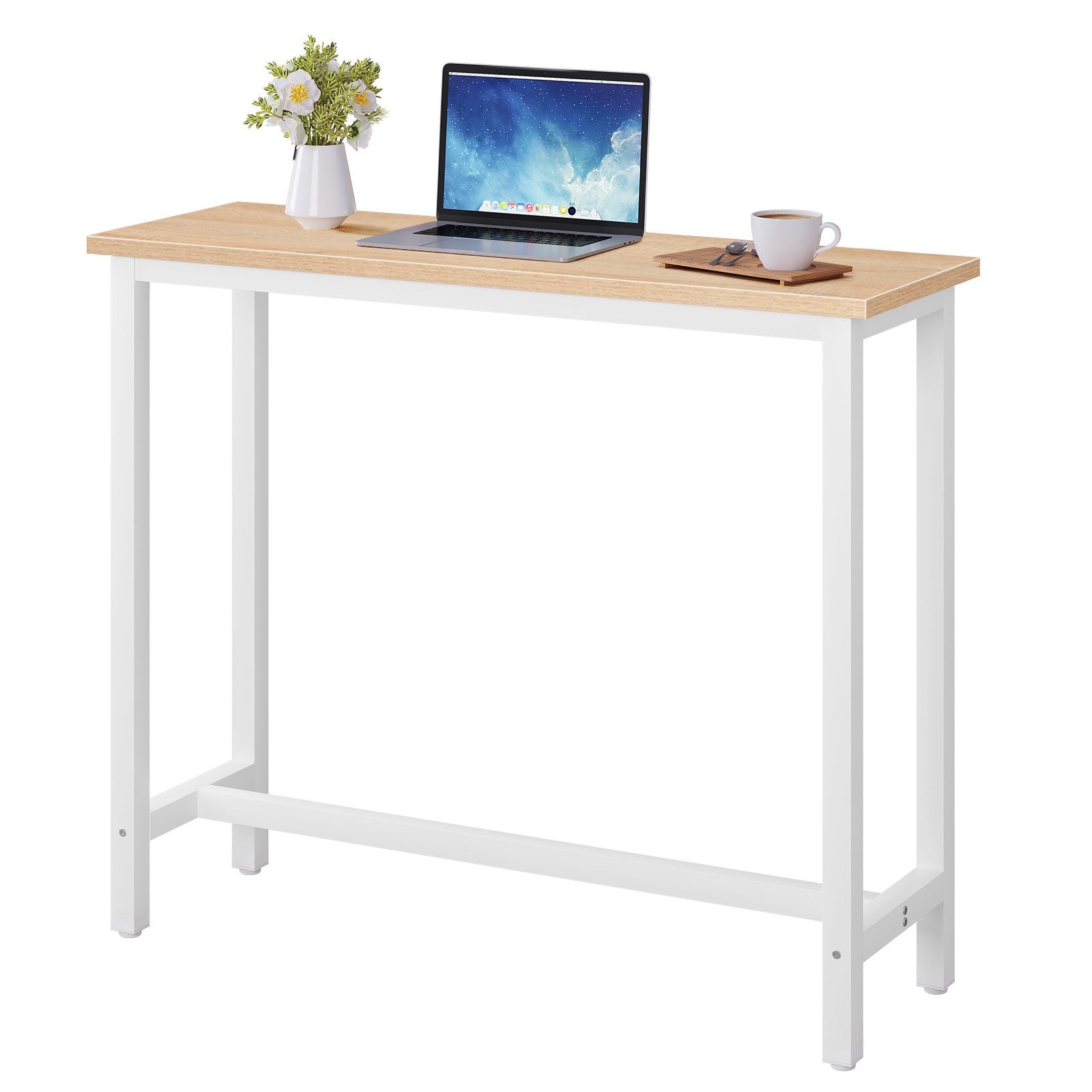 Woltu Bartisch (1-St), Metallgestell, Tischplatte aus MDF, 120x40x100cm