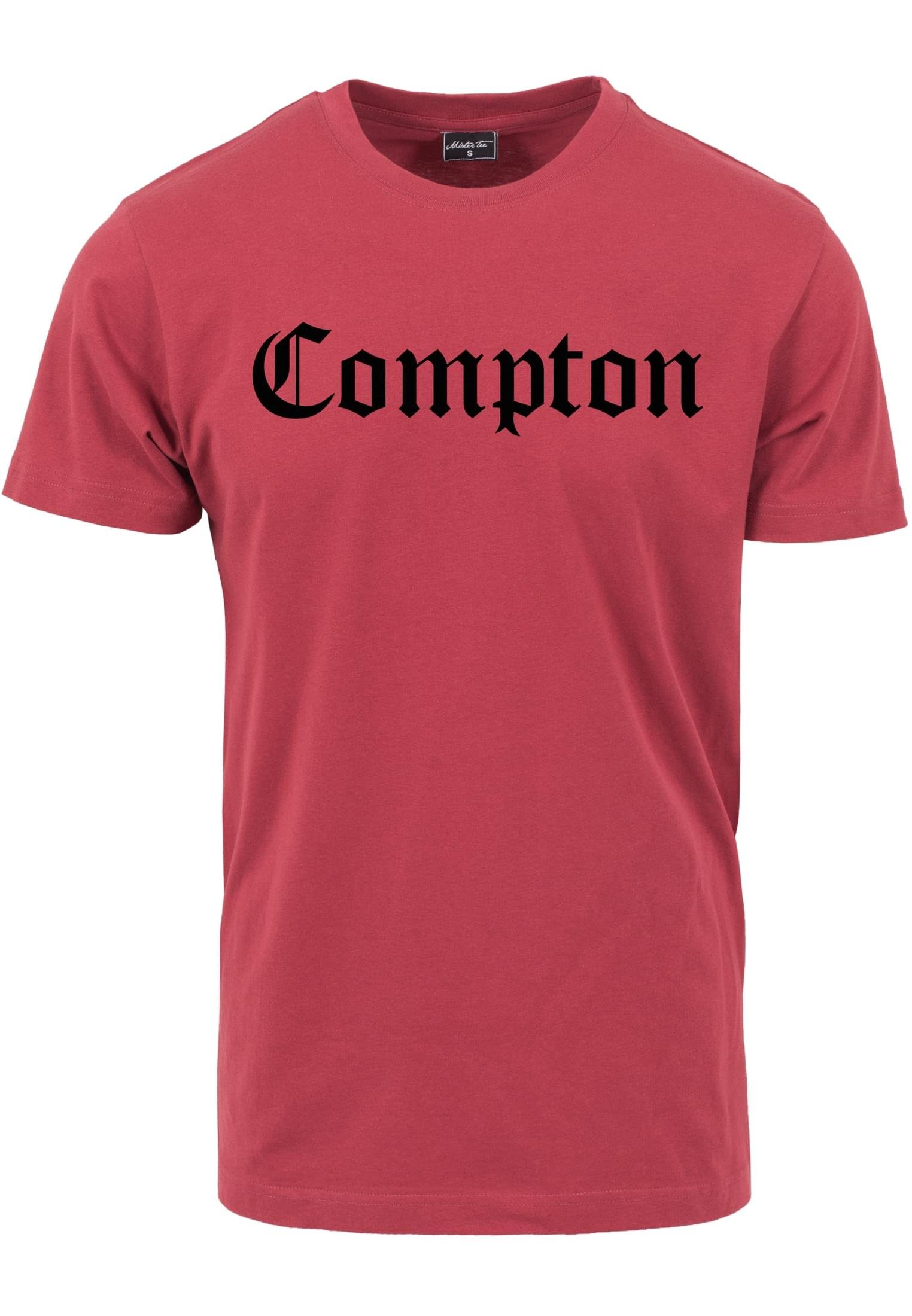 MisterTee T-Shirt Herren Compton Tee (1-tlg) ruby