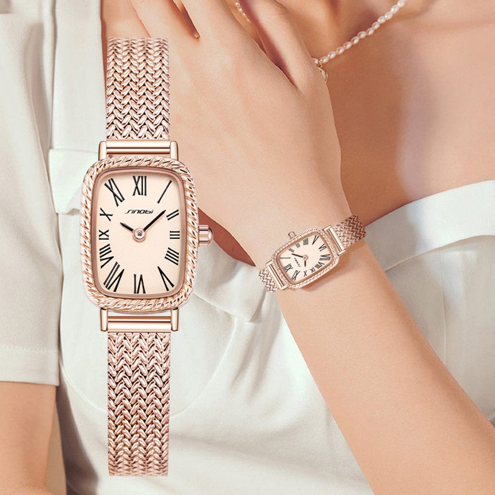 ibettertec Quarzuhr Quarzuhr Armbanduhr Edelstahl Damen Uhr, Multifunktions günstig online kaufen