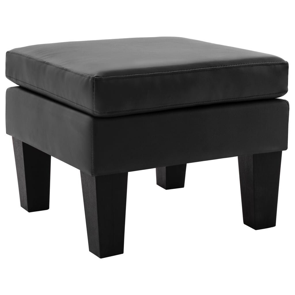 Polsterhocker in Schwarz