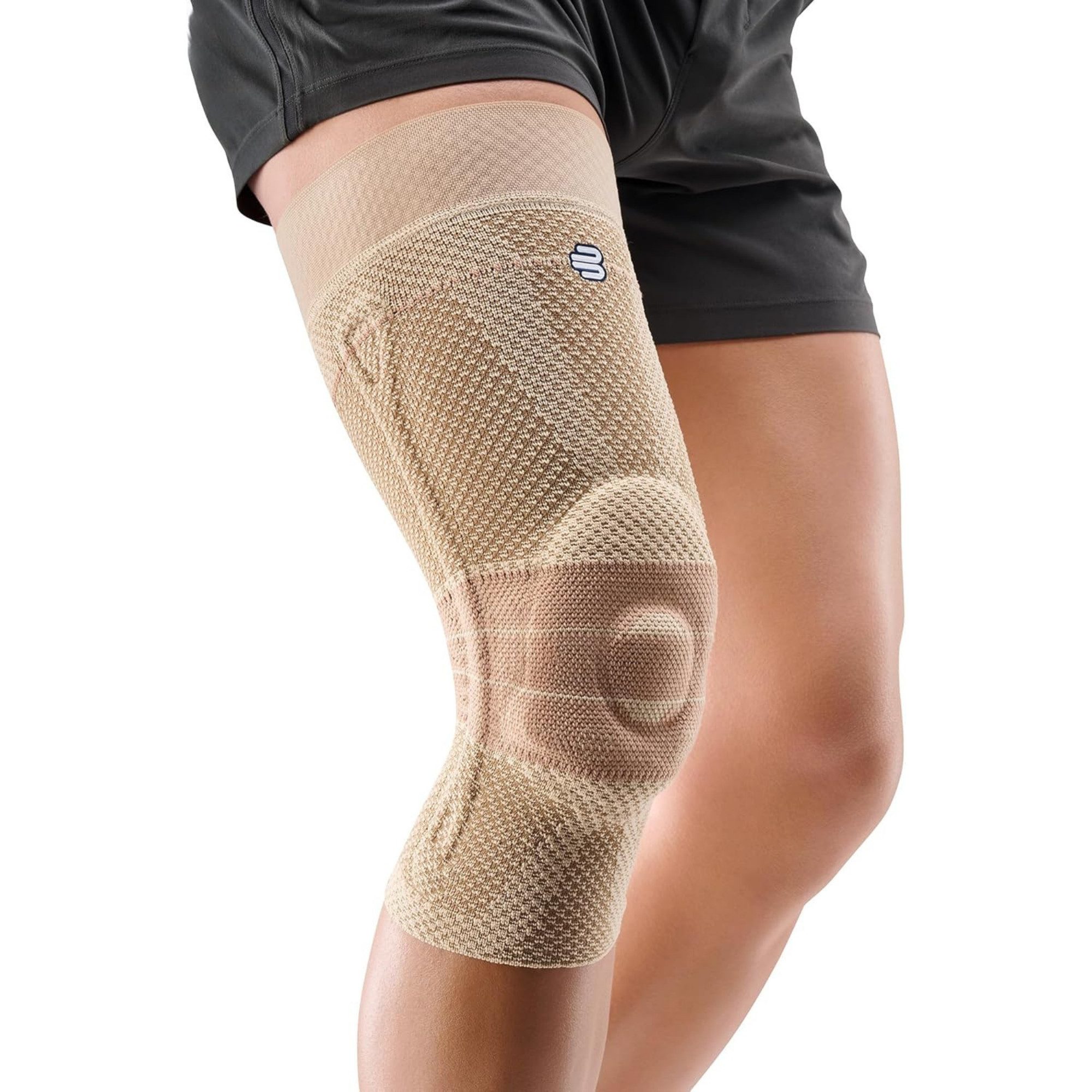 Bauerfeind Kniebandage GenuTrain Comfort Unisex mit Silikonrand, Beidseitig tragbar