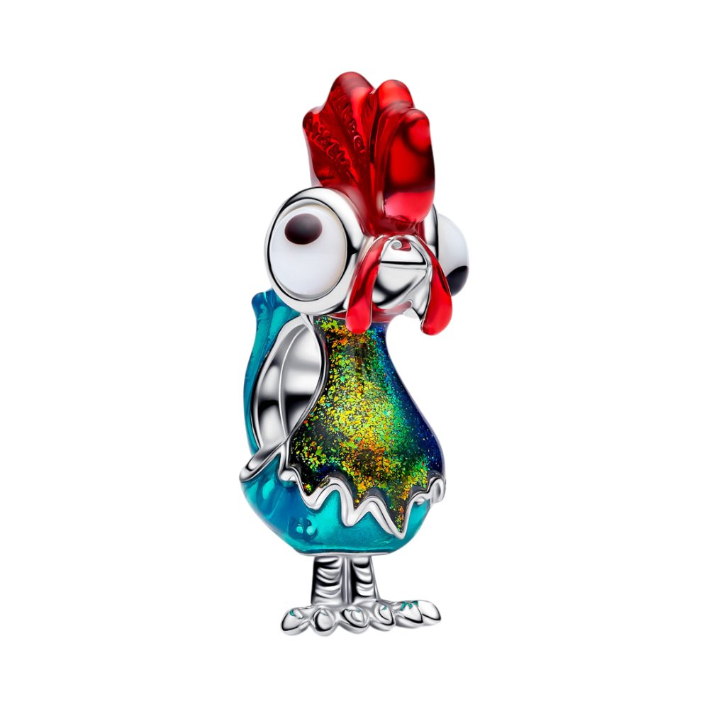 Pandora Charm-Einhänger 794644C01, Disney, Moana, Heihei, Murano-Glas