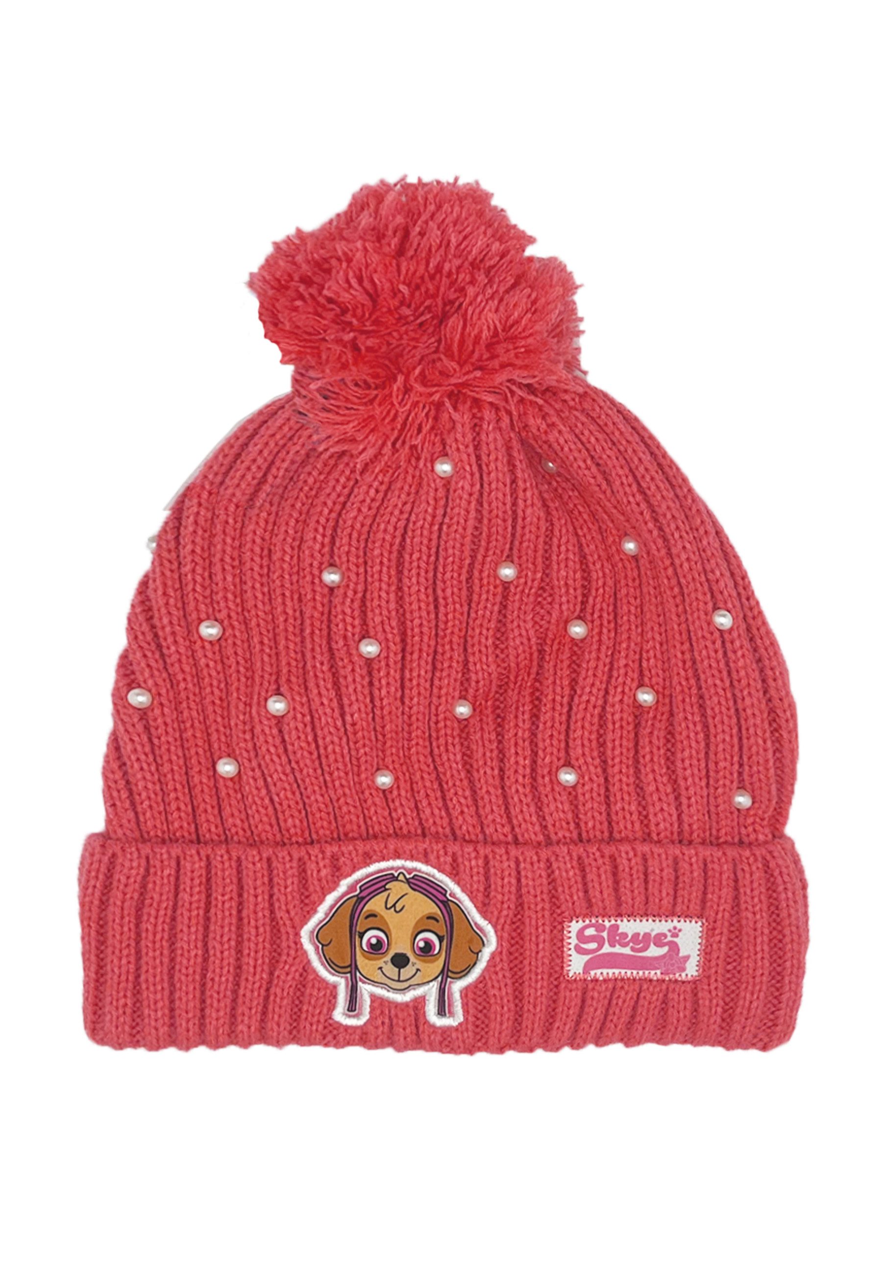 PAW PATROL Bommelmütze Skye Kinder Mädchen Bommel-Mütze