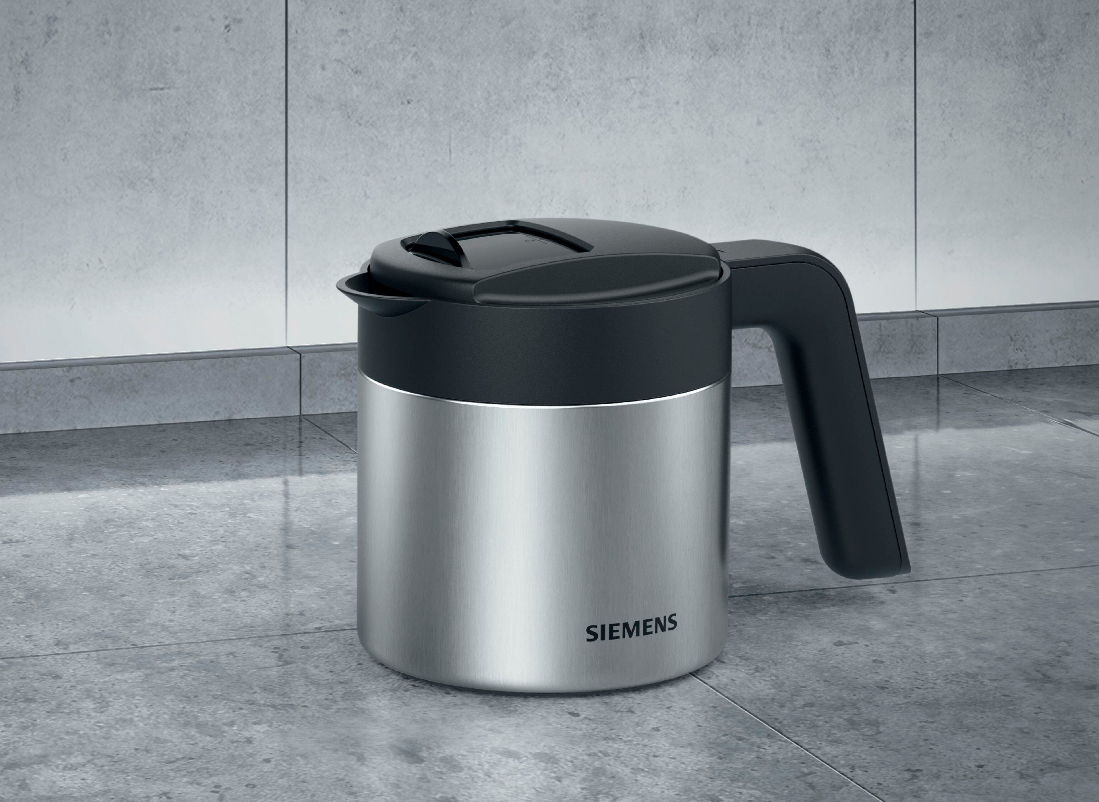 SIEMENS Isolierkanne TZ40001, 1 l, Thermokanne passend zu Siemens Vollautomaten: EQ500, EQ700, EQ9 plus