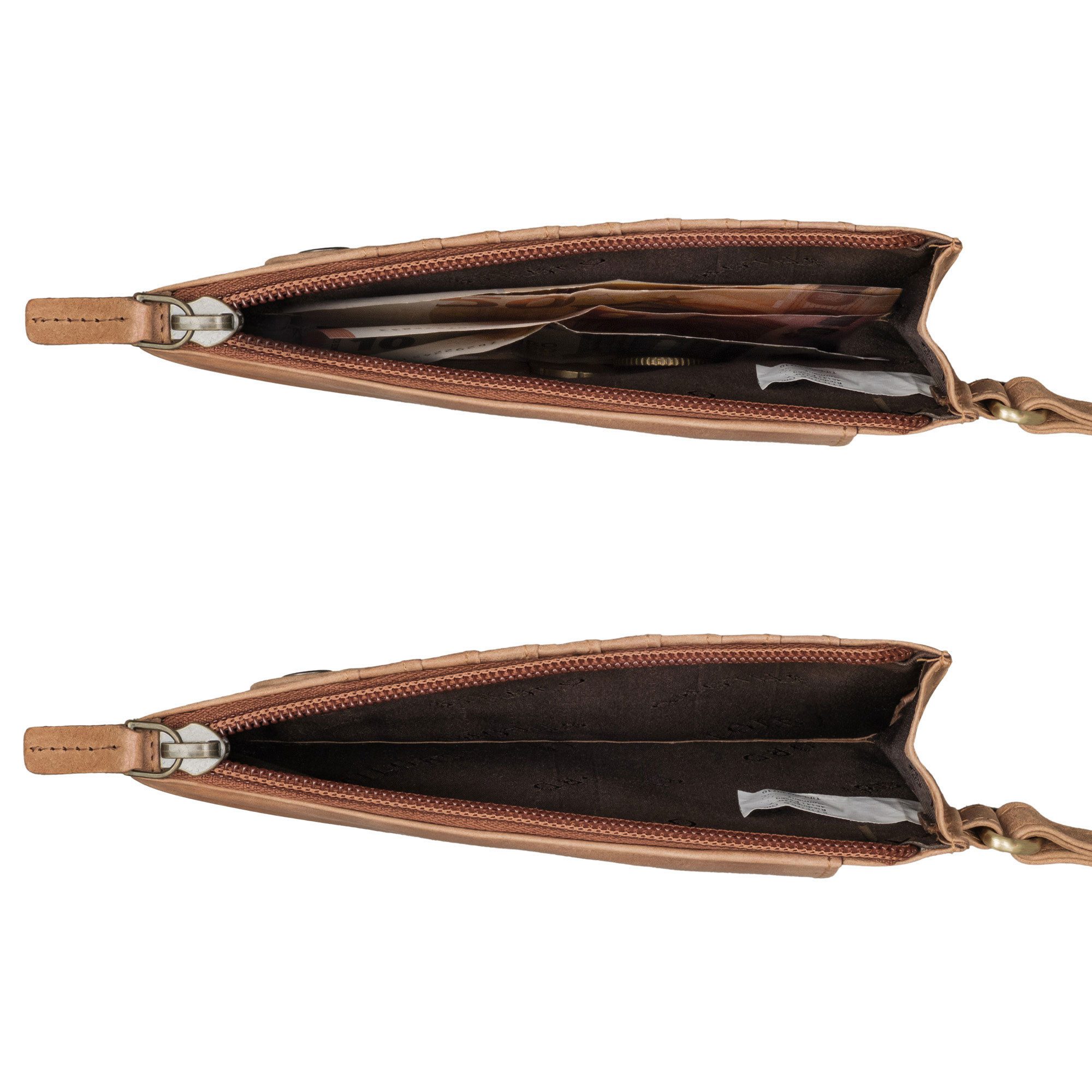 STILORD Handtasche "Tali" 3-in-1 Leder Handytasche mit Geldbörse zum Umhängen für Damen