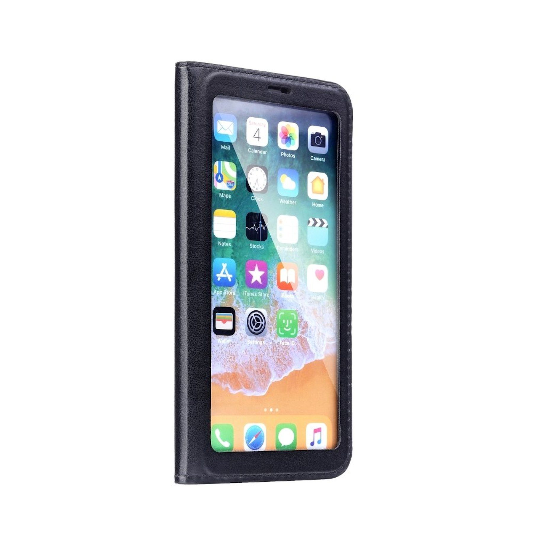 cofi1453 Handyhülle 360° Full Cover View Case Hülle, Schutzhülle Bumper