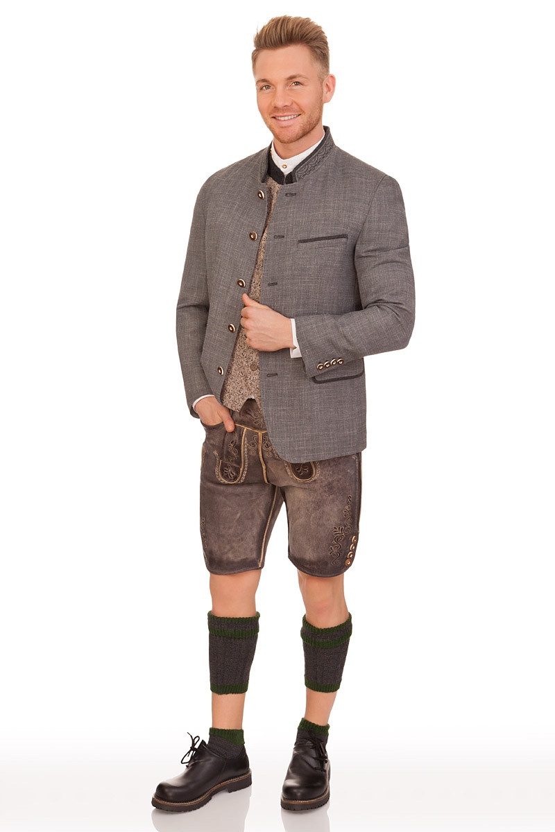 H. Moser Trachtenjanker Janker - WALDBURG - hellgrau