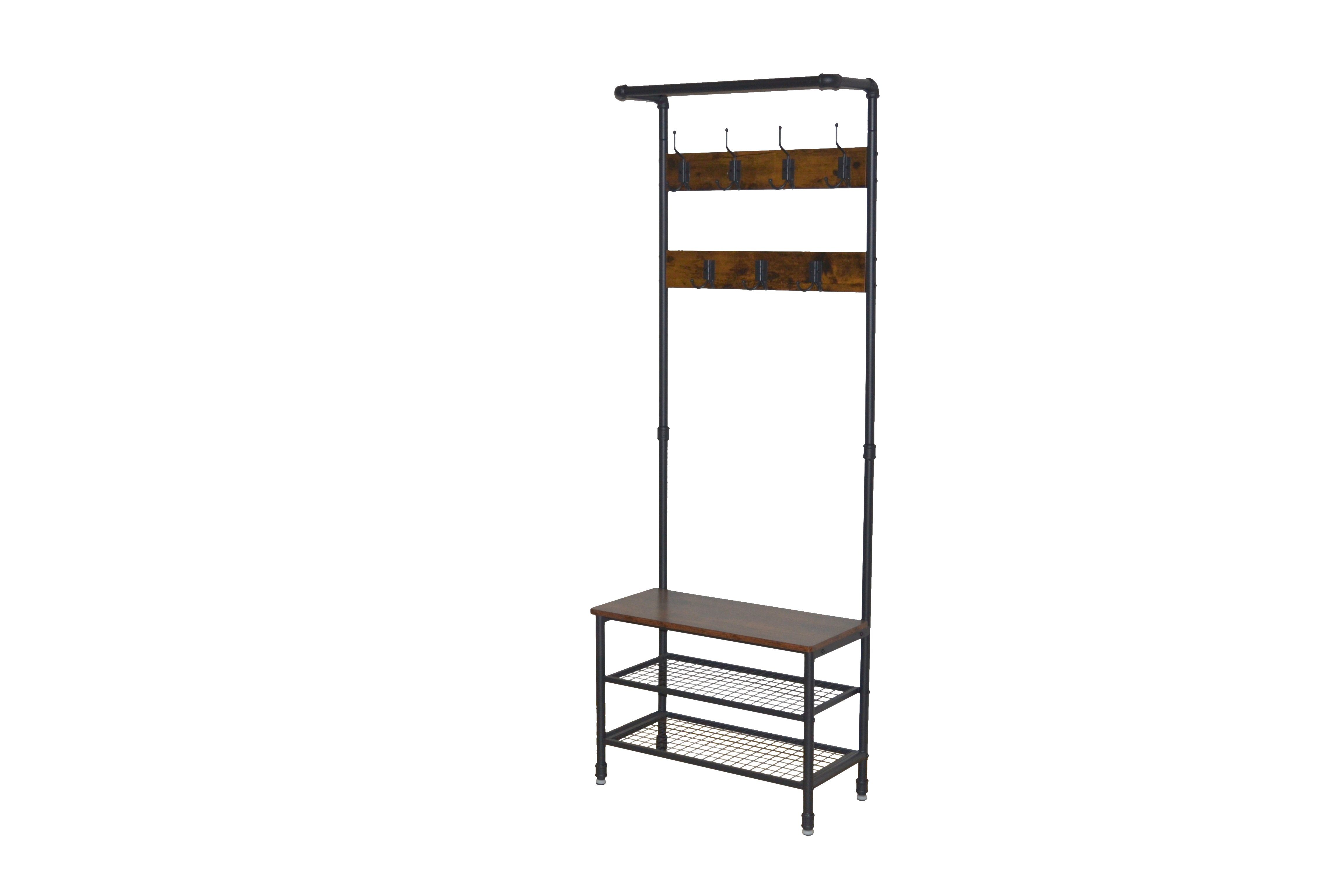 moebel-direkt-online Garderobenständer Mano, Gestell aus Stahlrohr, Sitzban günstig online kaufen